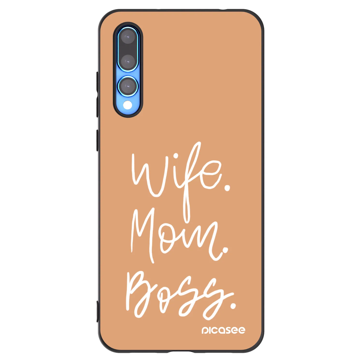 Picasee fekete szilikon tok az alábbi mobiltelefonokra Huawei P20 Pro - Boss Mama