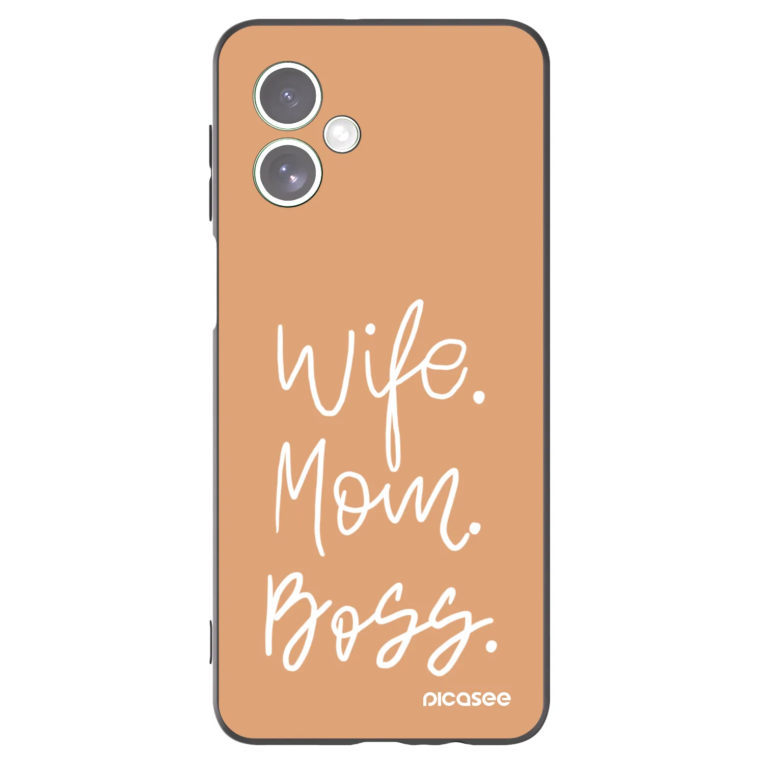 Picasee fekete szilikon tok az alábbi mobiltelefonokra Motorola Moto G54 5G - Boss Mama