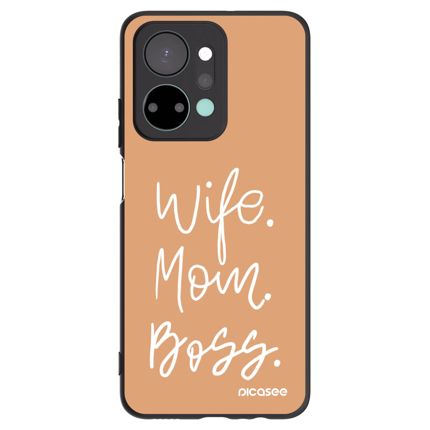 Picasee fekete szilikon tok az alábbi mobiltelefonokra Honor X7a - Boss Mama