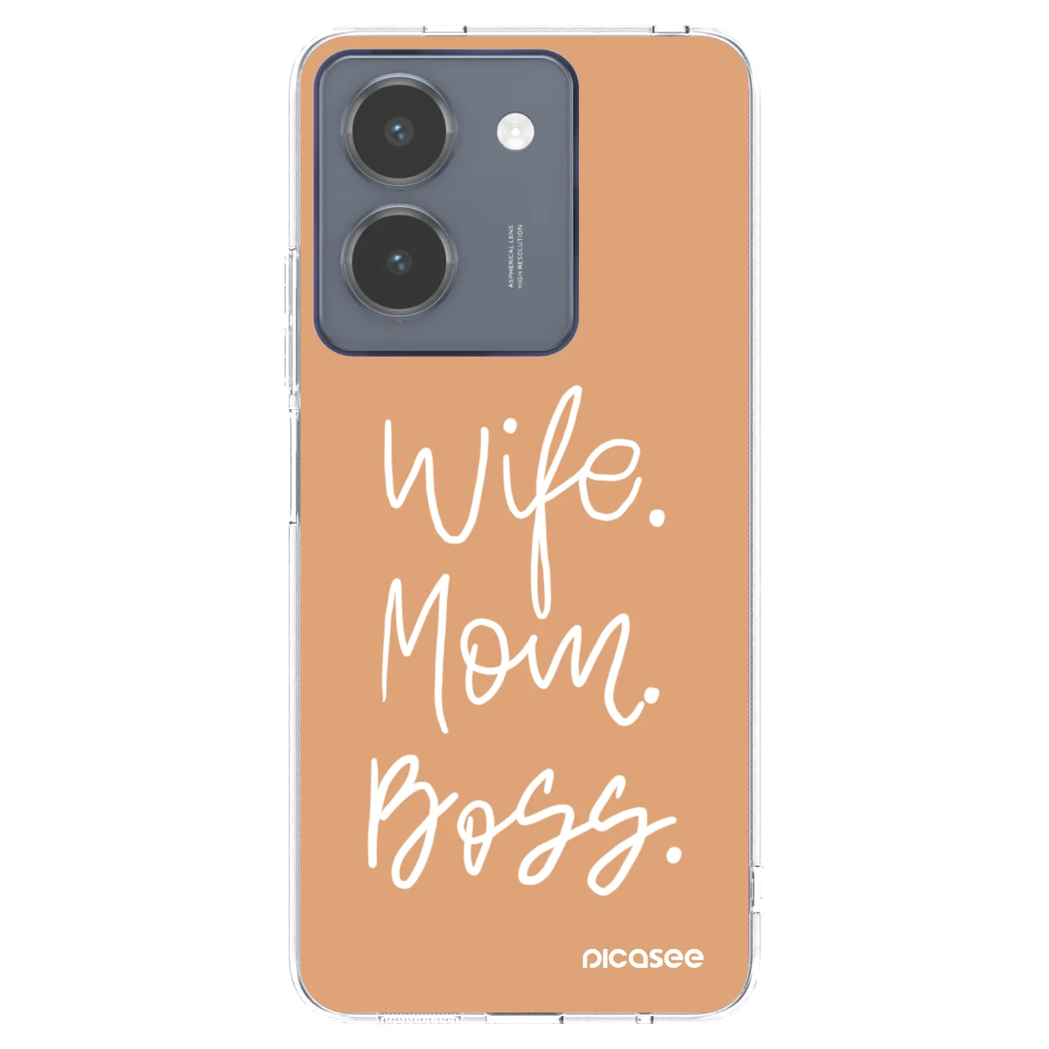 Picasee átlátszó szilikon tok az alábbi mobiltelefonokra Vivo Y36 4G - Boss Mama