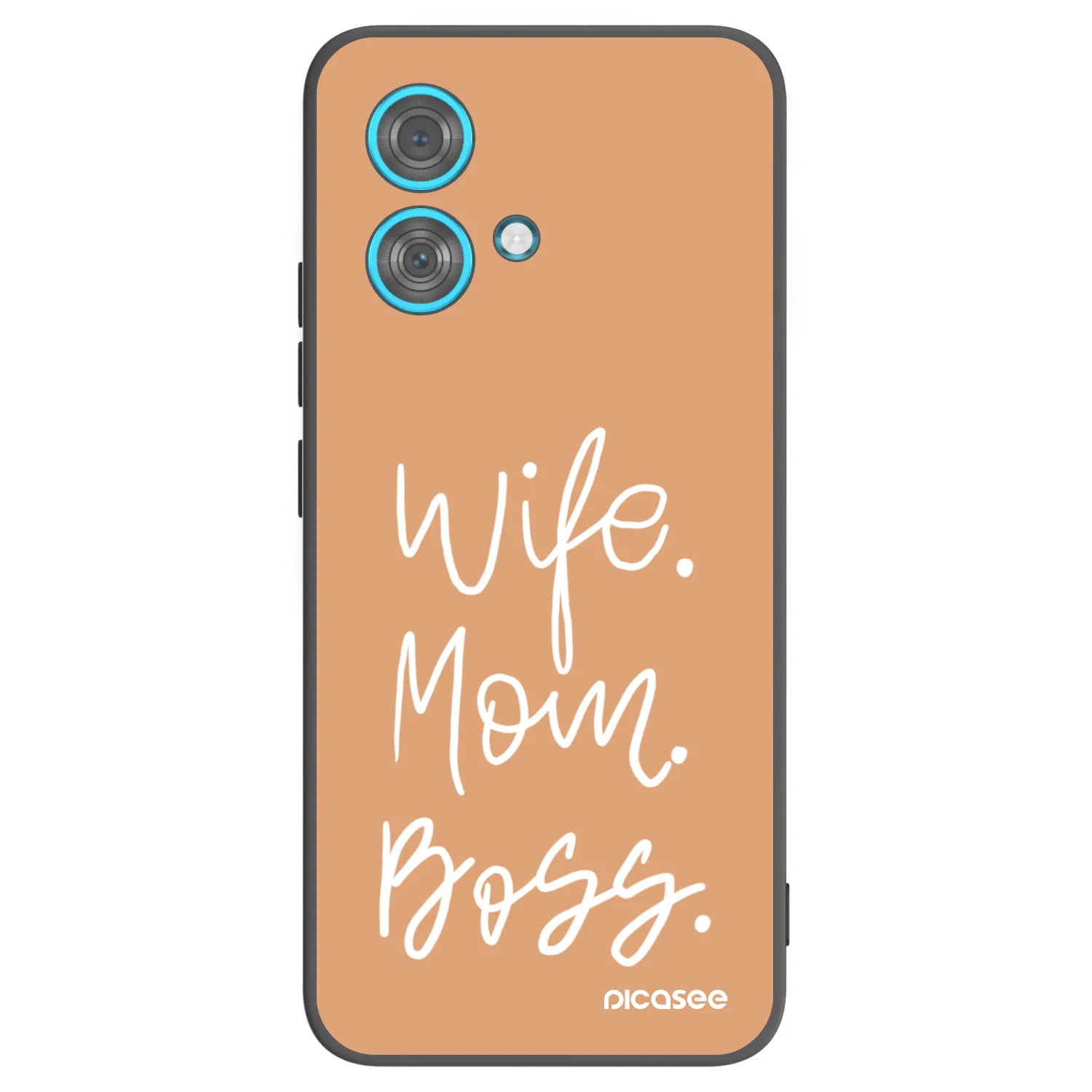 Picasee fekete szilikon tok az alábbi mobiltelefonokra Motorola Edge 40 Neo - Boss Mama