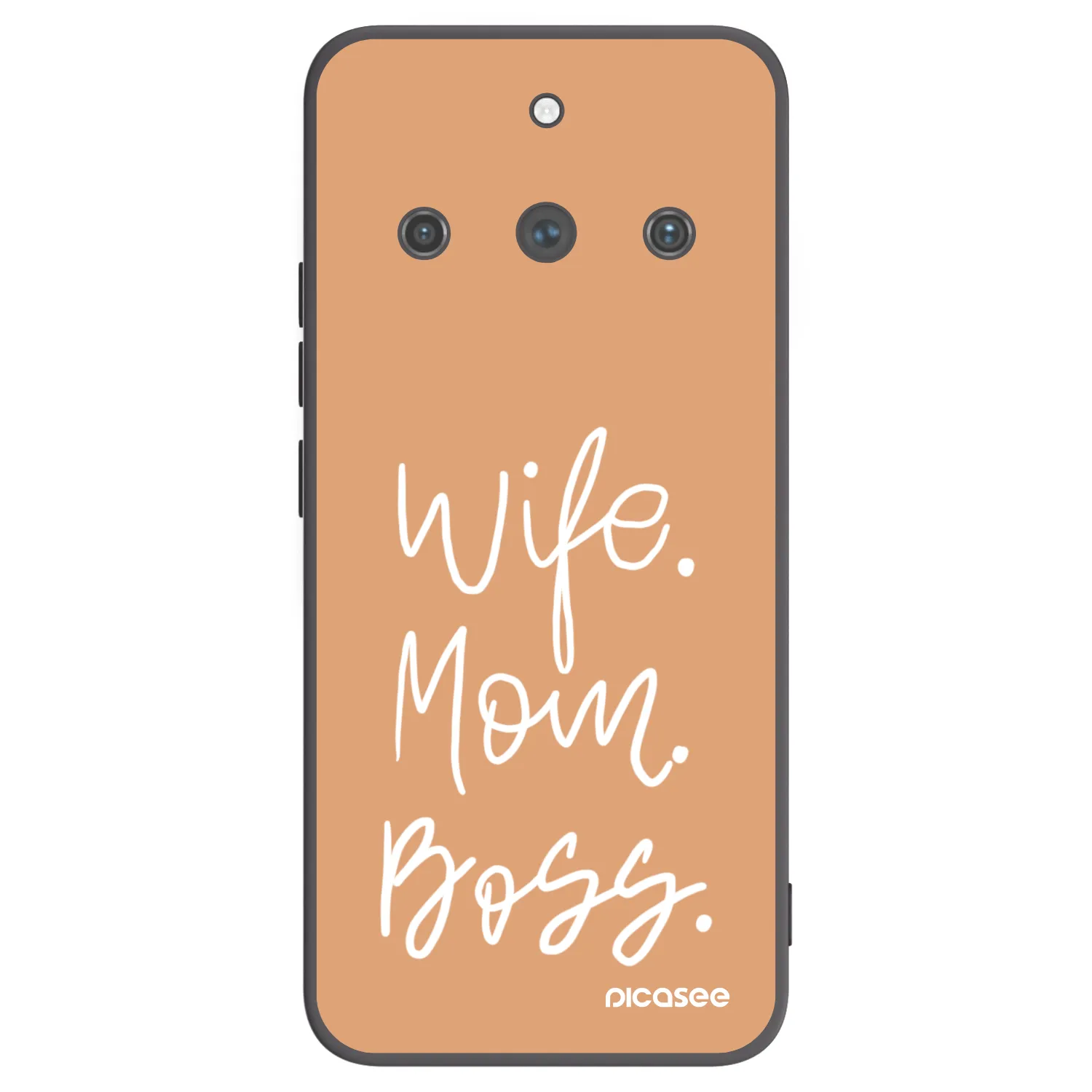 Picasee fekete szilikon tok az alábbi mobiltelefonokra Realme 11 Pro+ - Boss Mama