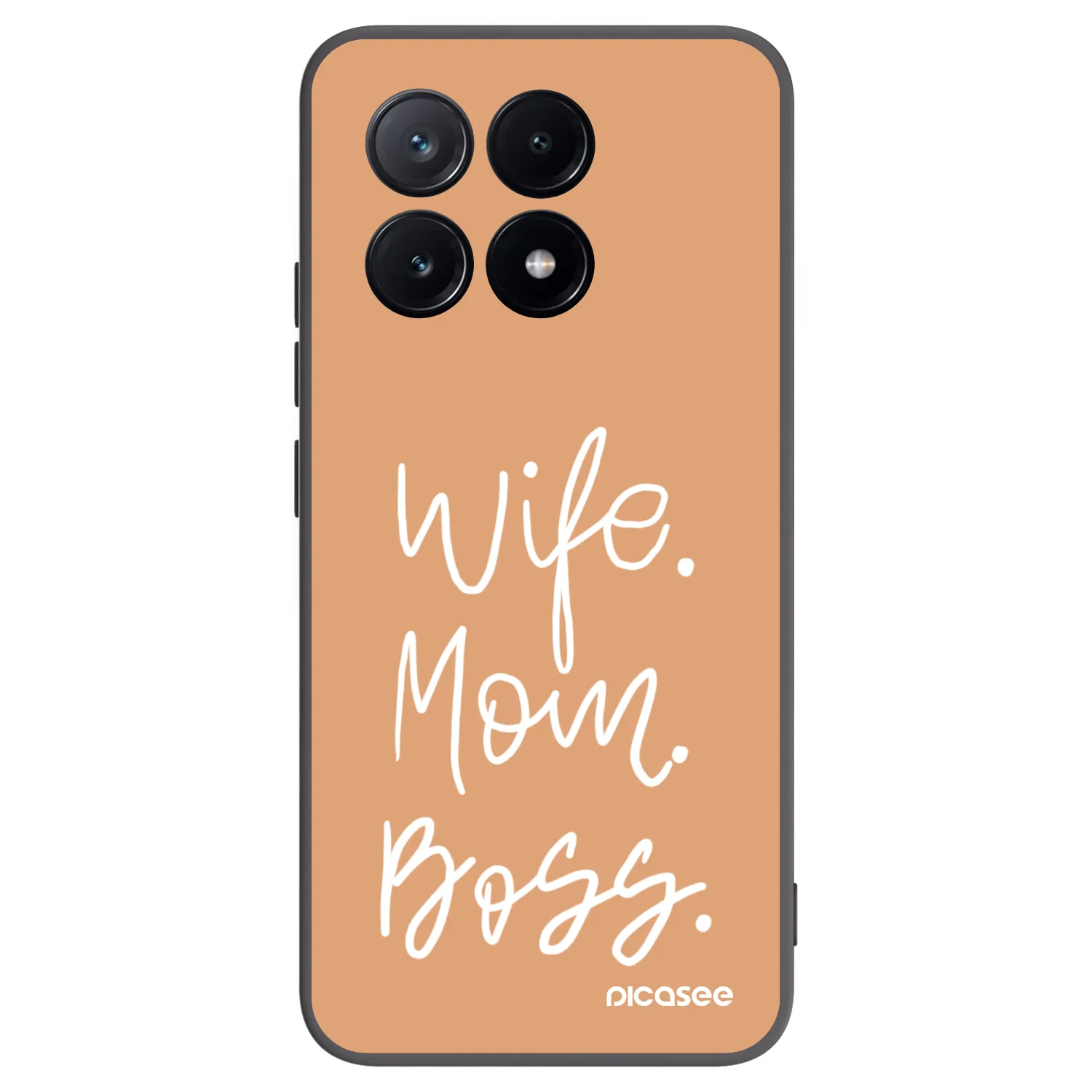 Picasee fekete szilikon tok az alábbi mobiltelefonokra Xiaomi Poco X6 Pro - Boss Mama