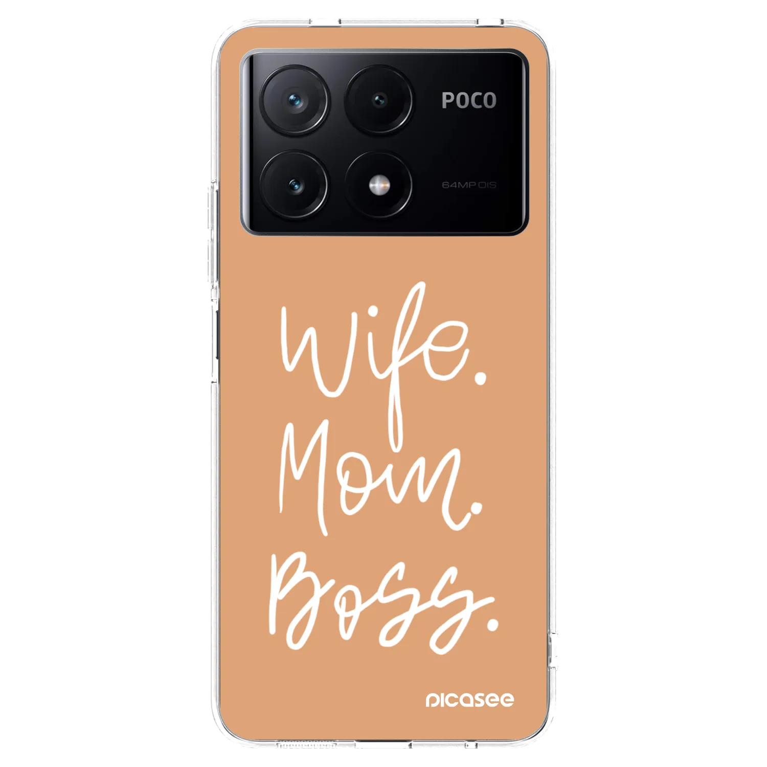 Picasee átlátszó szilikon tok az alábbi mobiltelefonokra Xiaomi Poco X6 Pro - Boss Mama
