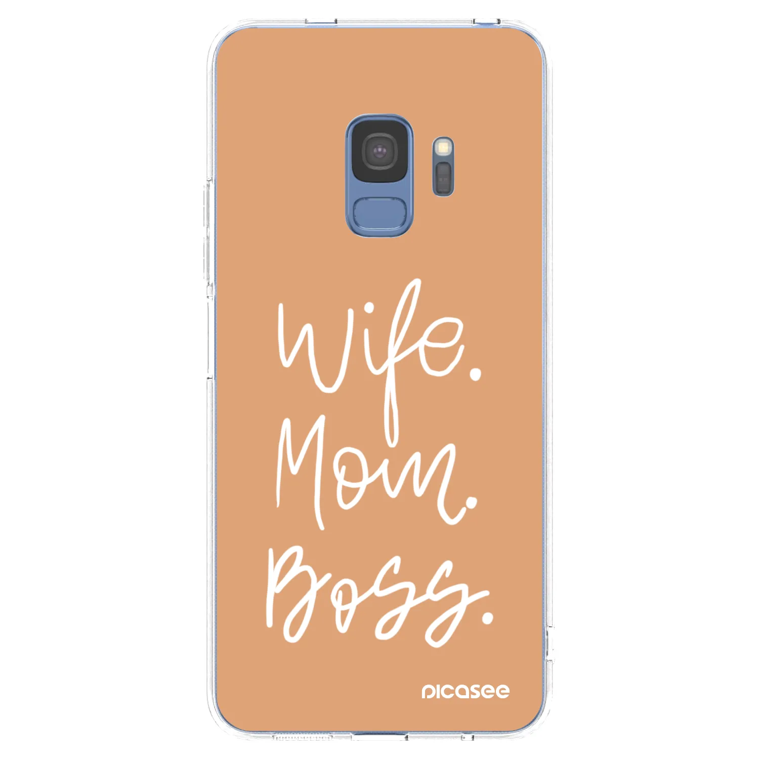 Picasee átlátszó szilikon tok az alábbi mobiltelefonokra Samsung Galaxy S9 G960F - Boss Mama