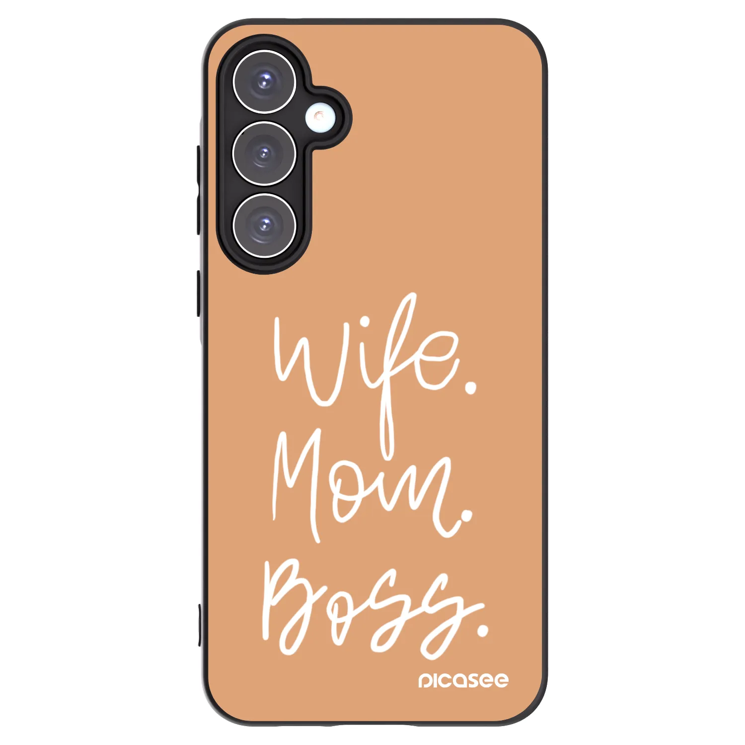 Picasee fekete szilikon tok az alábbi mobiltelefonokra Samsung Galaxy A55 5G A556B - Boss Mama