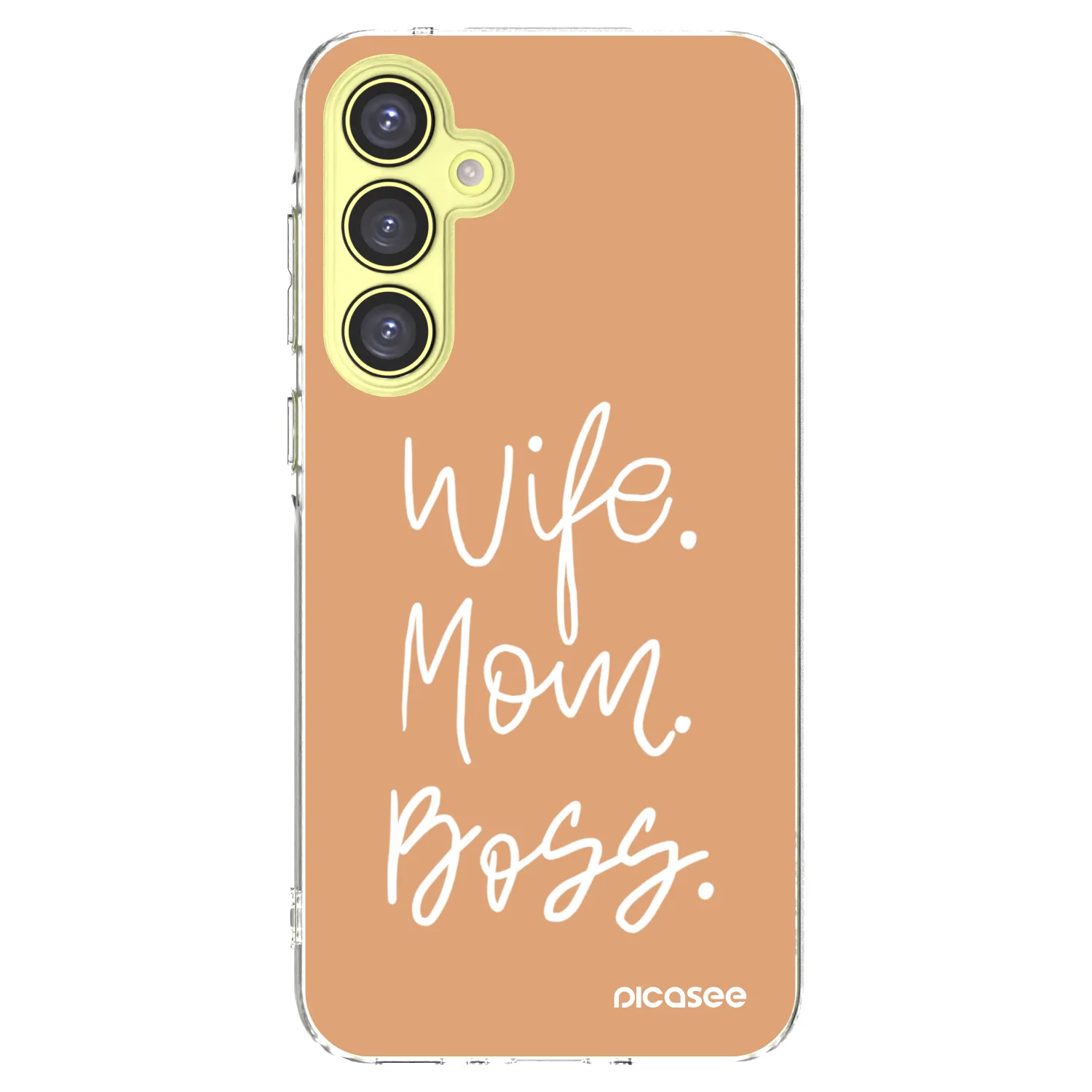 Picasee átlátszó szilikon tok az alábbi mobiltelefonokra Samsung Galaxy A35 5G A356B - Boss Mama