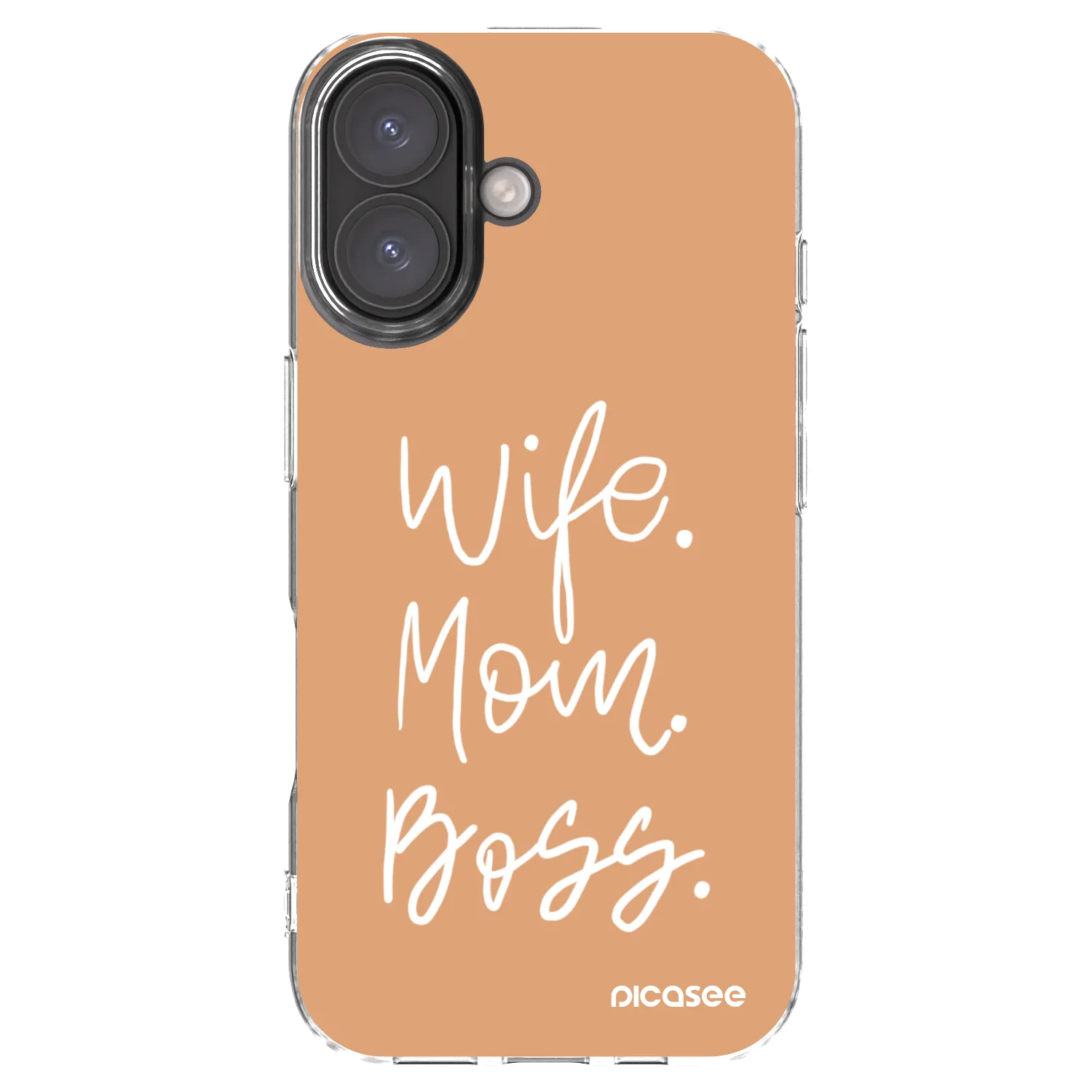 Picasee átlátszó szilikon tok az alábbi mobiltelefonokra Apple iPhone 16 - Boss Mama