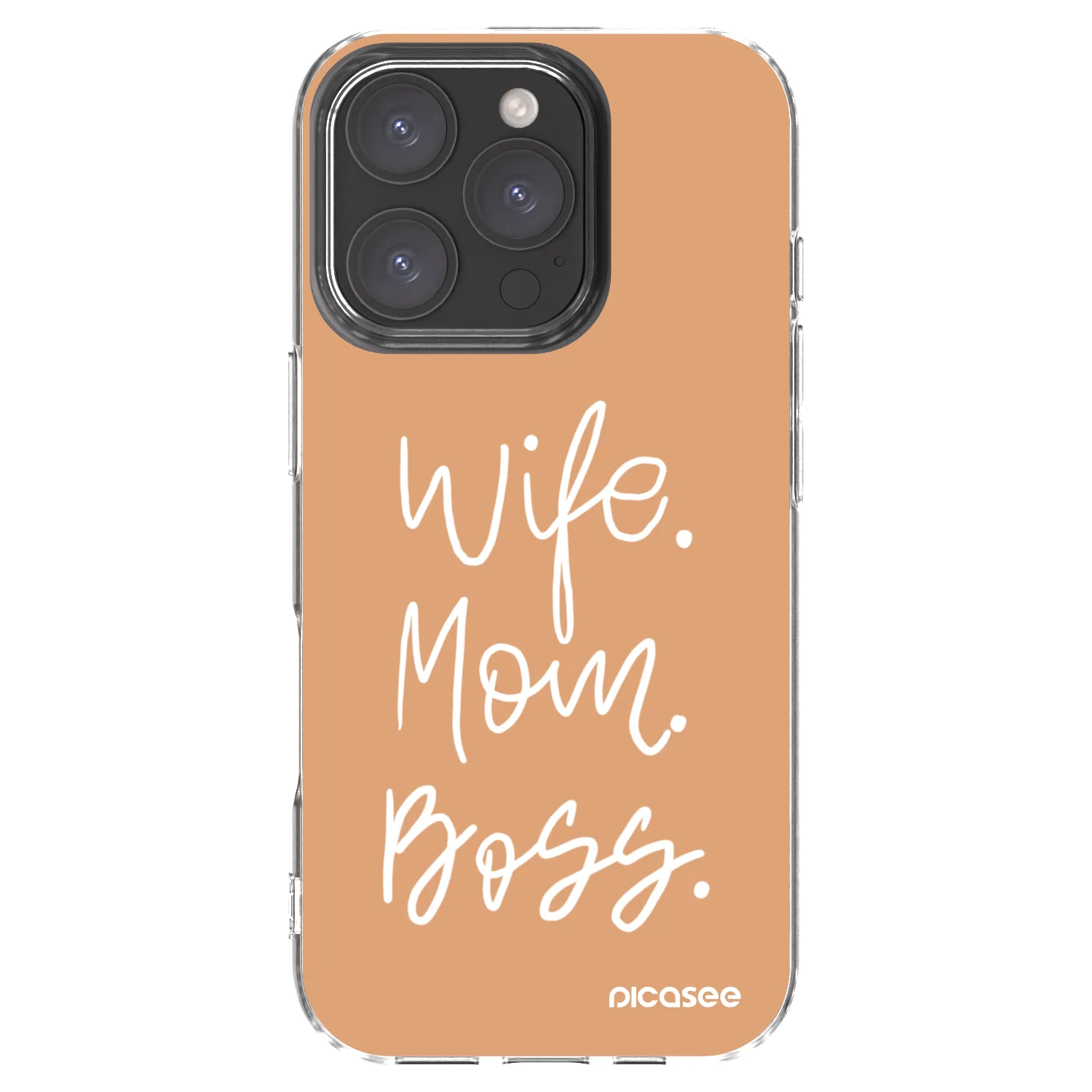 Picasee átlátszó szilikon tok az alábbi mobiltelefonokra Apple iPhone 16 Pro - Boss Mama