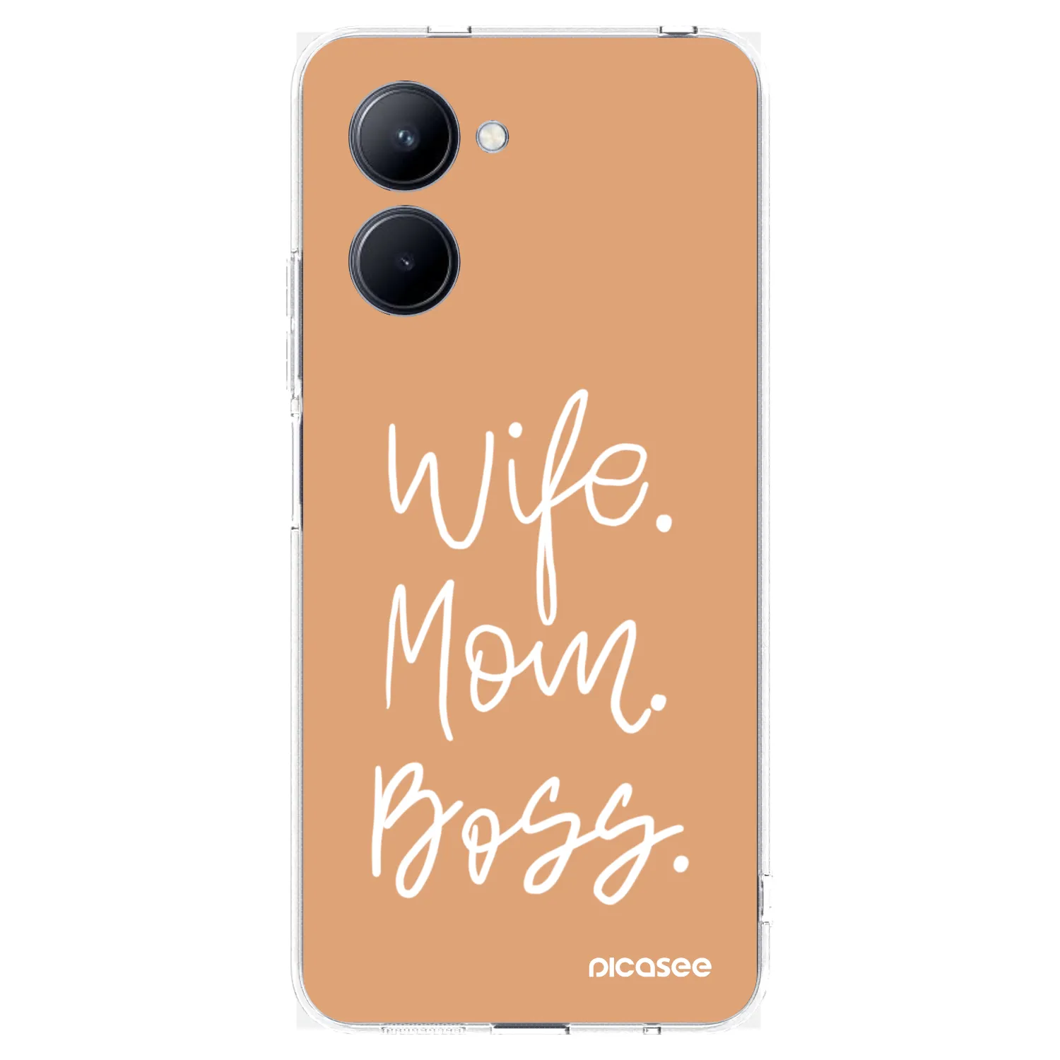 Picasee átlátszó szilikon tok az alábbi mobiltelefonokra Realme C33 (2023) - Boss Mama