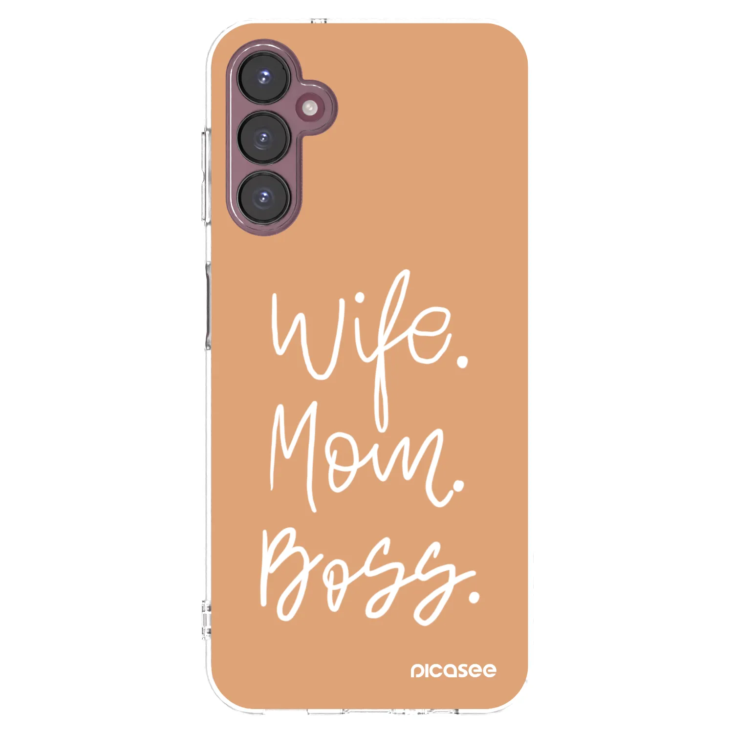Picasee átlátszó szilikon tok az alábbi mobiltelefonokra Samsung Galaxy A05s A057G - Boss Mama