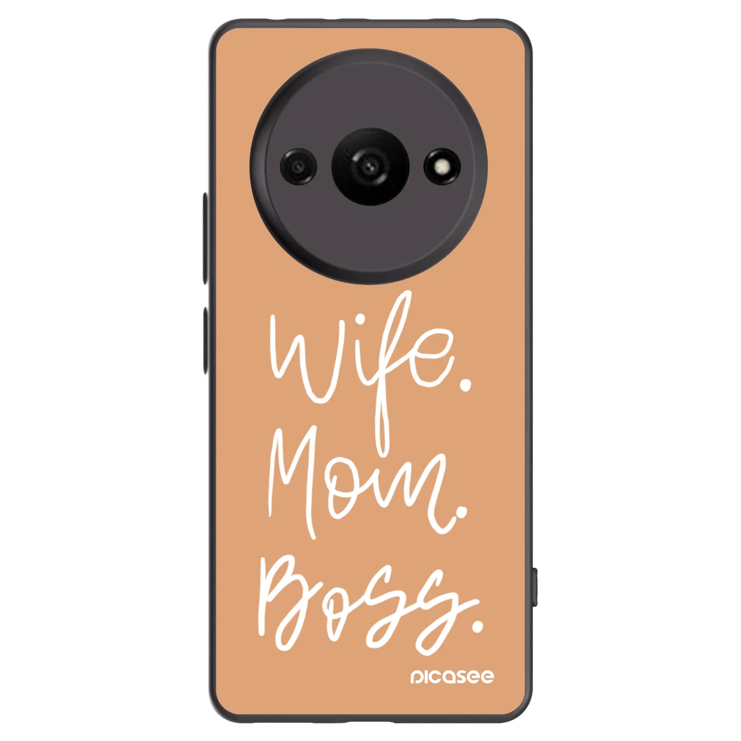 Picasee fekete szilikon tok az alábbi mobiltelefonokra Xiaomi Redmi A3 - Boss Mama