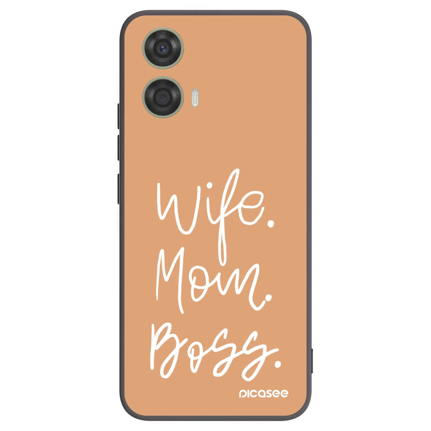 Picasee fekete szilikon tok az alábbi mobiltelefonokra Motorola Moto G24 - Boss Mama