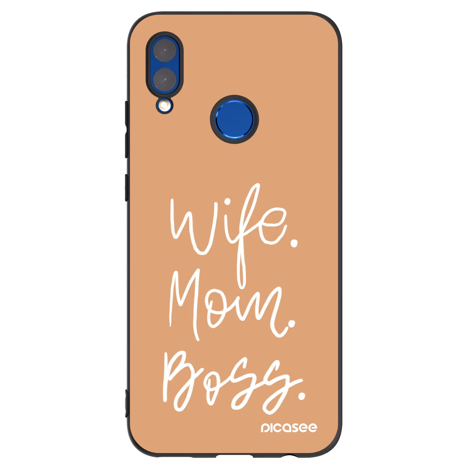 Picasee fekete szilikon tok az alábbi mobiltelefonokra Honor 10 Lite - Boss Mama