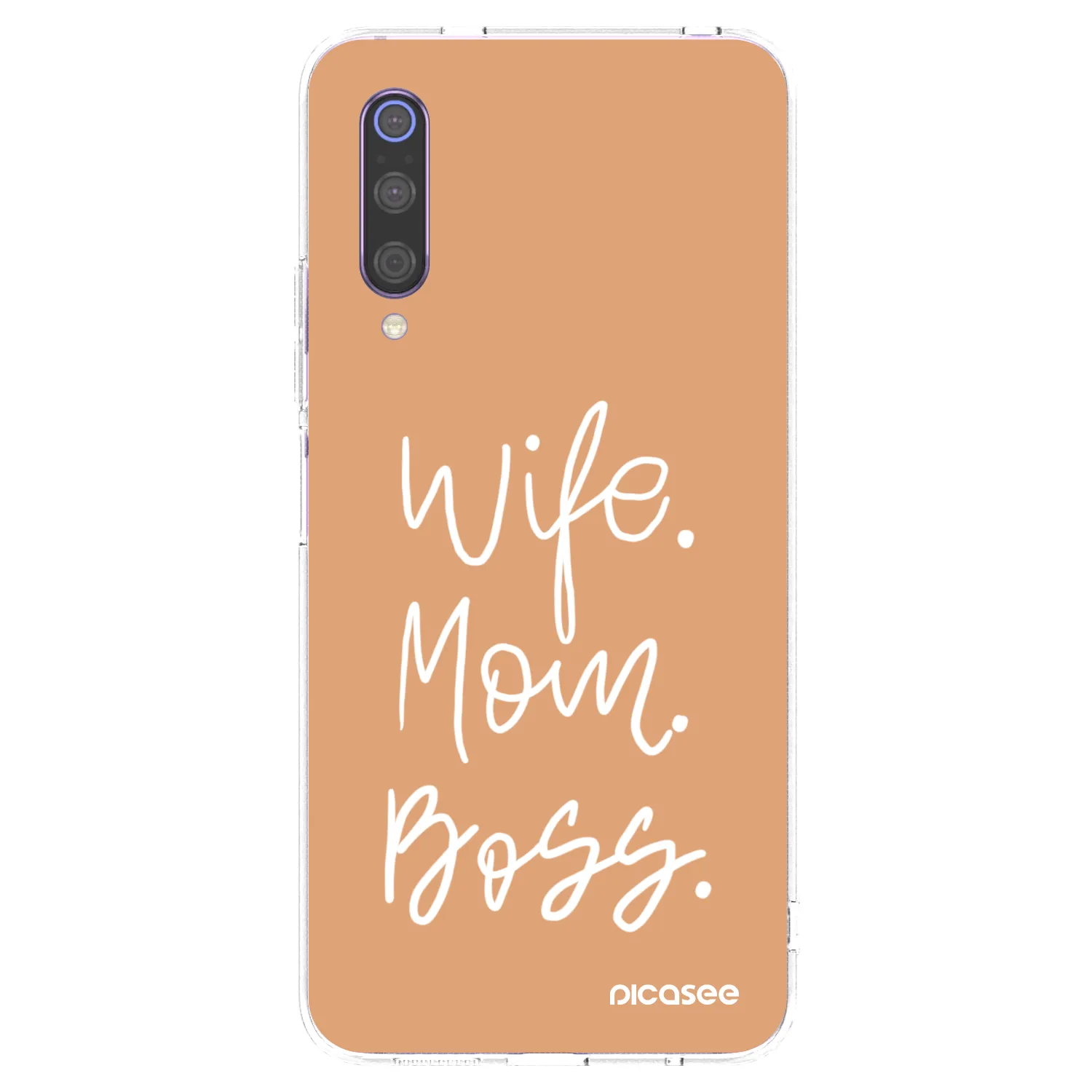 Picasee átlátszó szilikon tok az alábbi mobiltelefonokra Xiaomi Mi 9 - Boss Mama