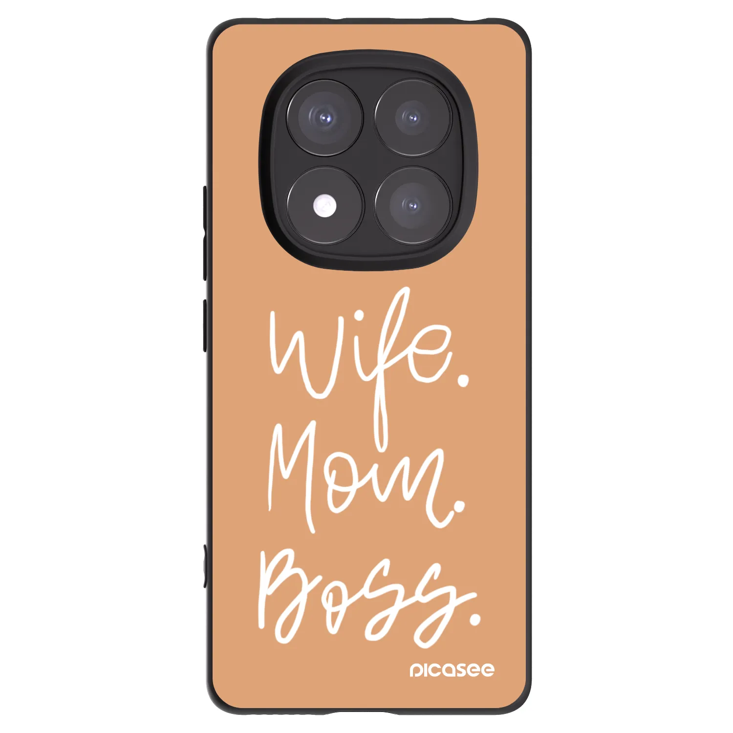 Picasee fekete szilikon tok az alábbi mobiltelefonokra Xiaomi Redmi Note 14 Pro+ 5G - Boss Mama