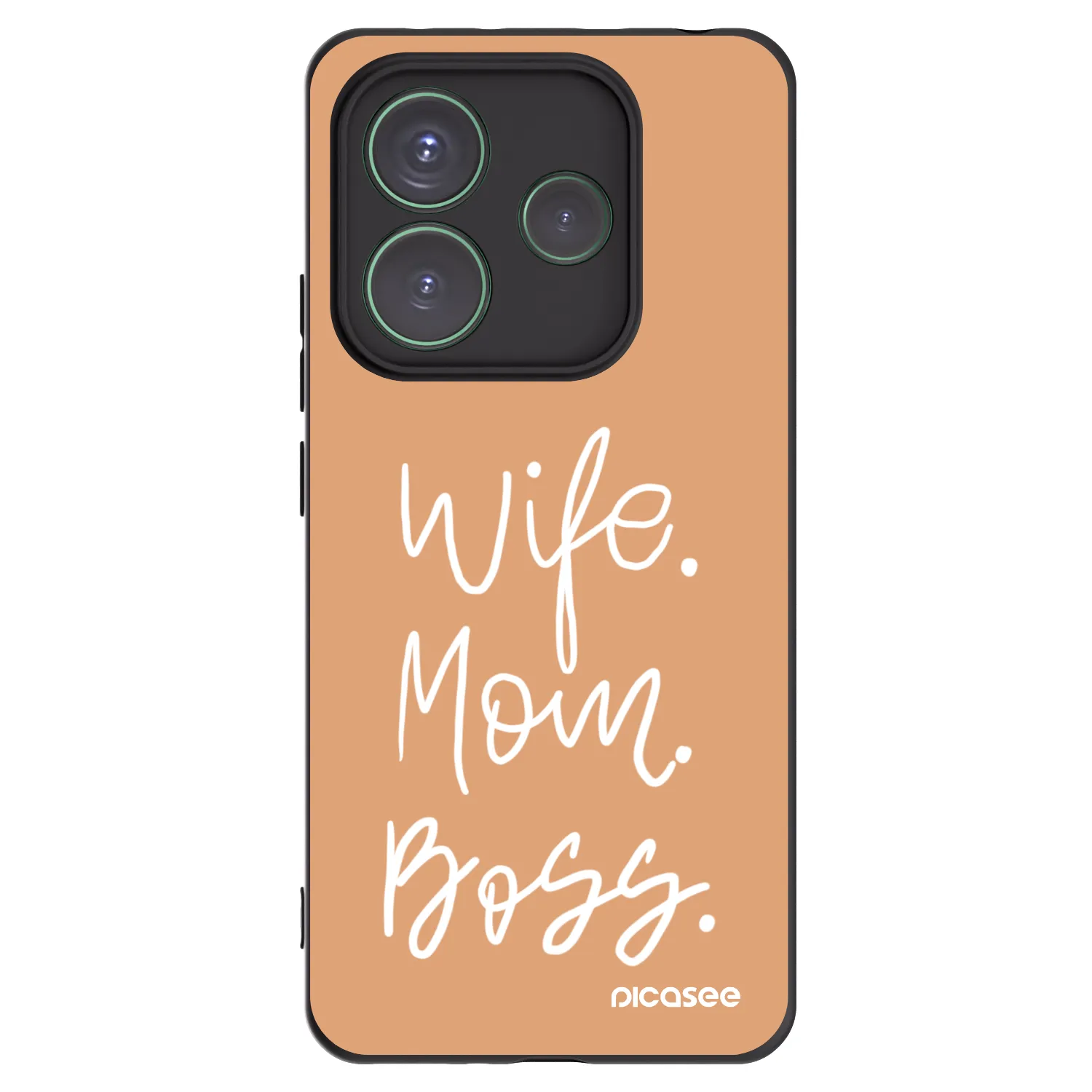 Picasee fekete szilikon tok az alábbi mobiltelefonokra Xiaomi Redmi Note 14 5G - Boss Mama