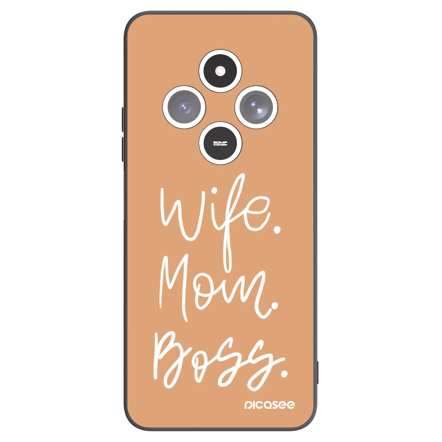 Picasee fekete szilikon tok az alábbi mobiltelefonokra Xiaomi Redmi 14C - Boss Mama