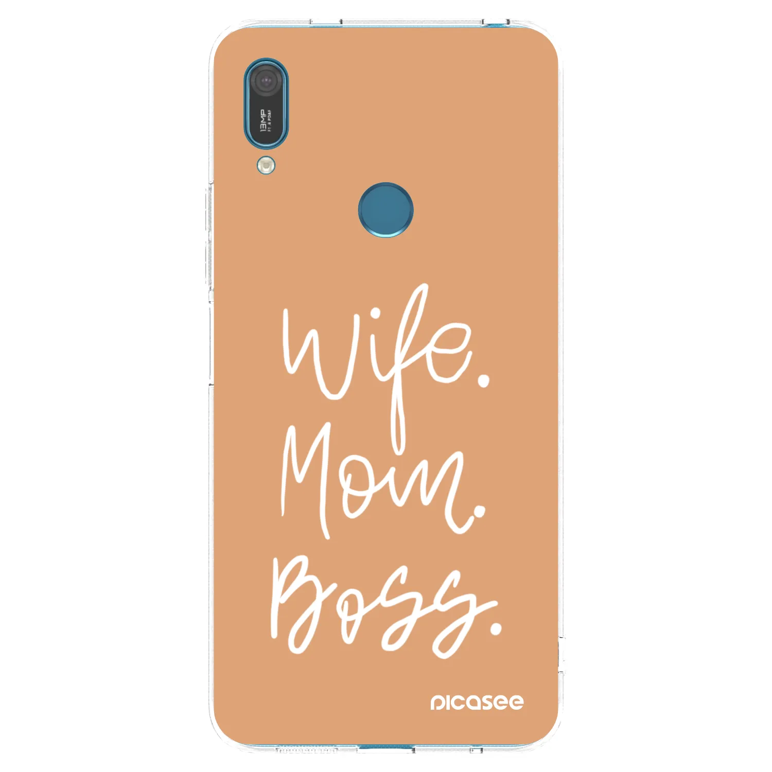 Picasee átlátszó szilikon tok az alábbi mobiltelefonokra Huawei Y7 2019 - Boss Mama