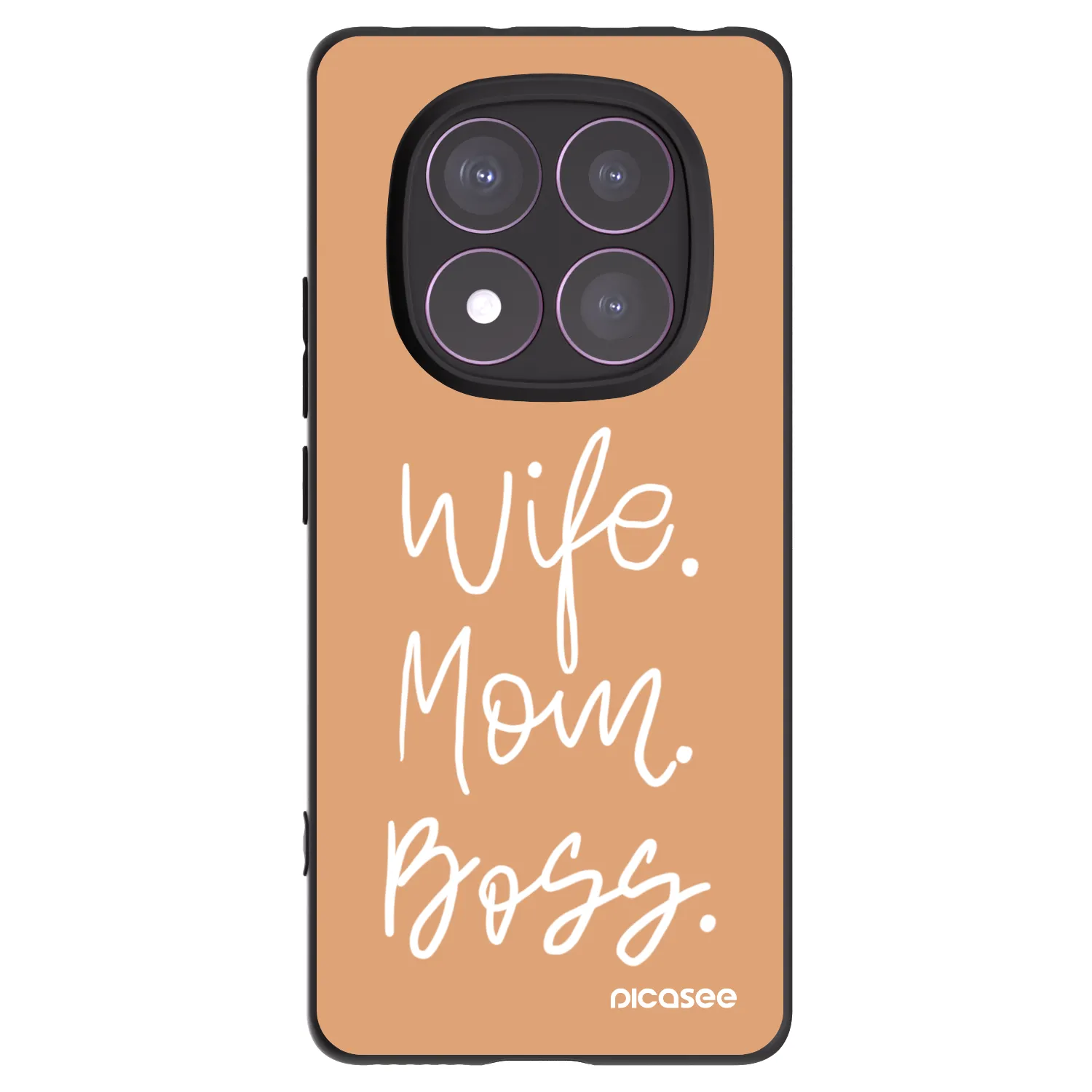 Picasee fekete szilikon tok az alábbi mobiltelefonokra Xiaomi Redmi Note 14 Pro 4G - Boss Mama