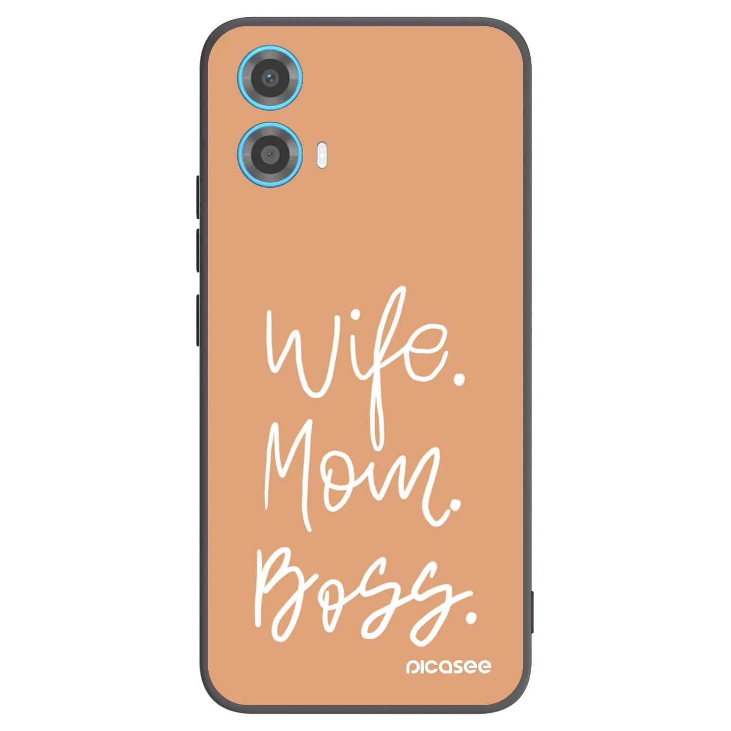 Picasee fekete szilikon tok az alábbi mobiltelefonokra Motorola Moto G34 5G - Boss Mama