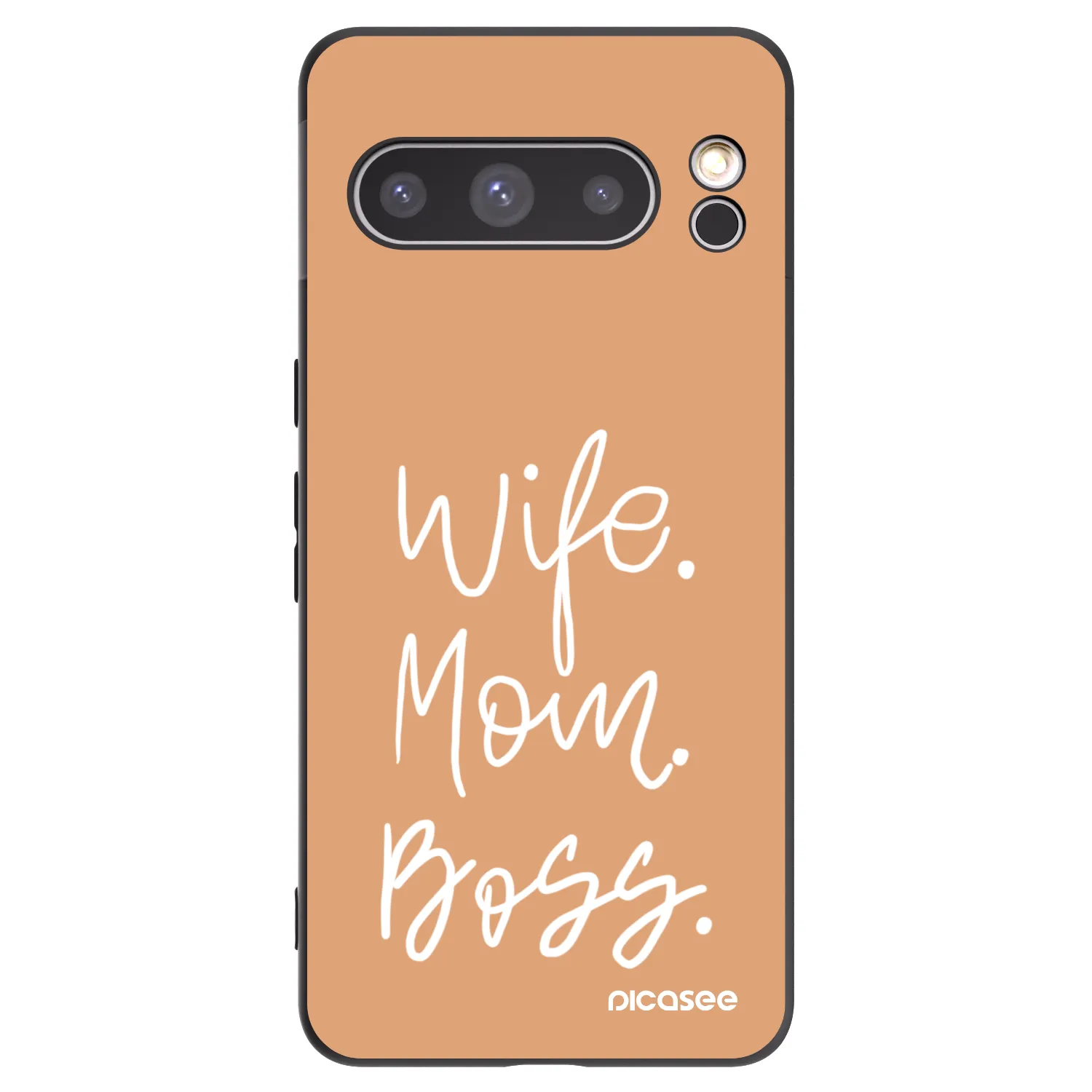 Picasee fekete szilikon tok az alábbi mobiltelefonokra Google Pixel 8 Pro - Boss Mama