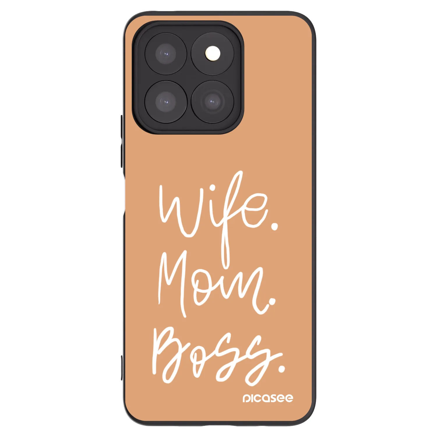 Picasee fekete szilikon tok az alábbi mobiltelefonokra Honor X8c - Boss Mama