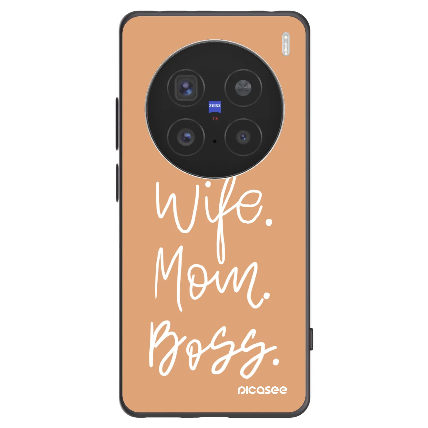 Picasee fekete szilikon tok az alábbi mobiltelefonokra Vivo X200 Pro - Boss Mama