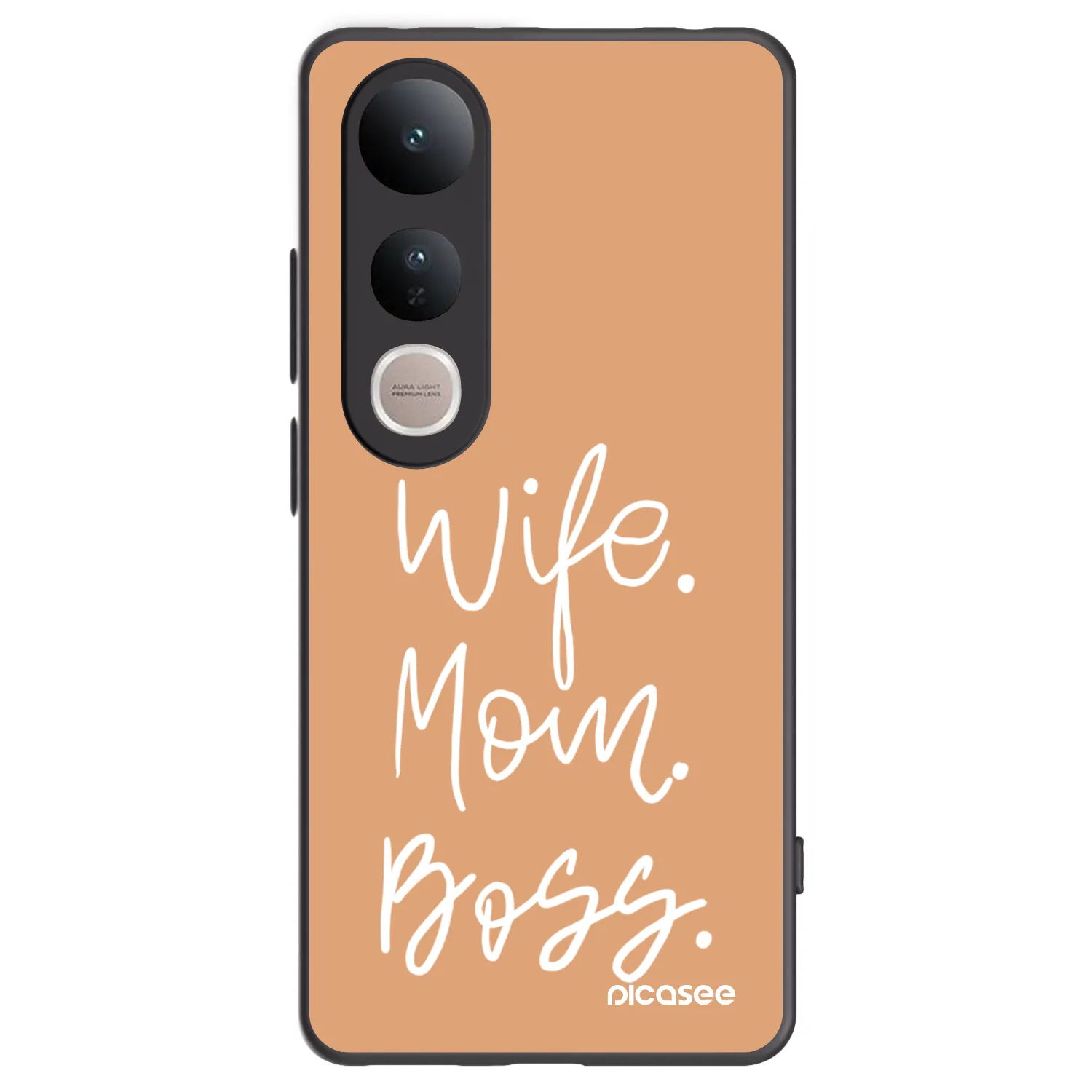 Picasee fekete szilikon tok az alábbi mobiltelefonokra Vivo V50 Lite 5G - Boss Mama