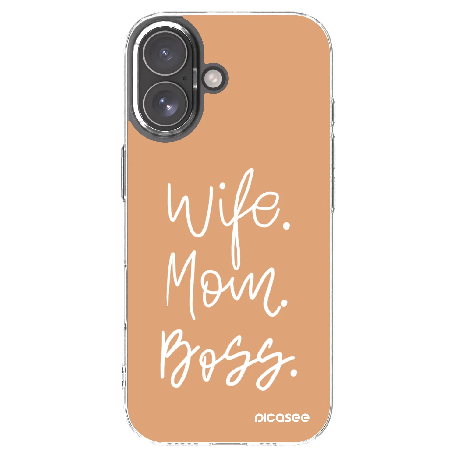 Picasee átlátszó szilikon tok az alábbi mobiltelefonokra Apple iPhone 17 - Boss Mama