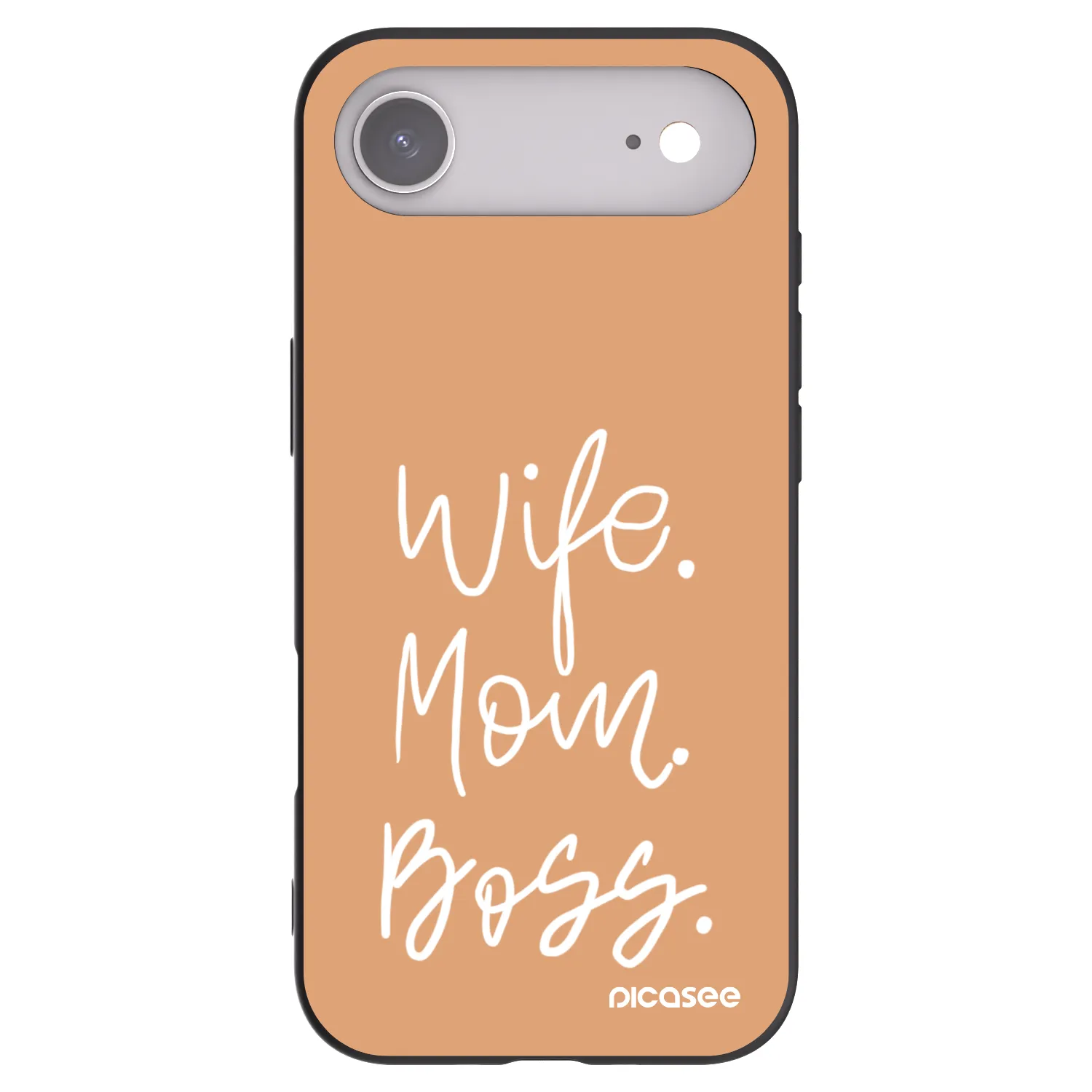 Picasee fekete szilikon tok az alábbi mobiltelefonokra Apple iPhone Air - Boss Mama