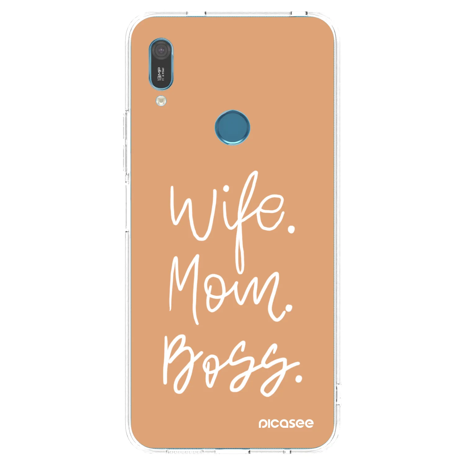 Picasee átlátszó szilikon tok az alábbi mobiltelefonokra Huawei Y6 2019 - Boss Mama