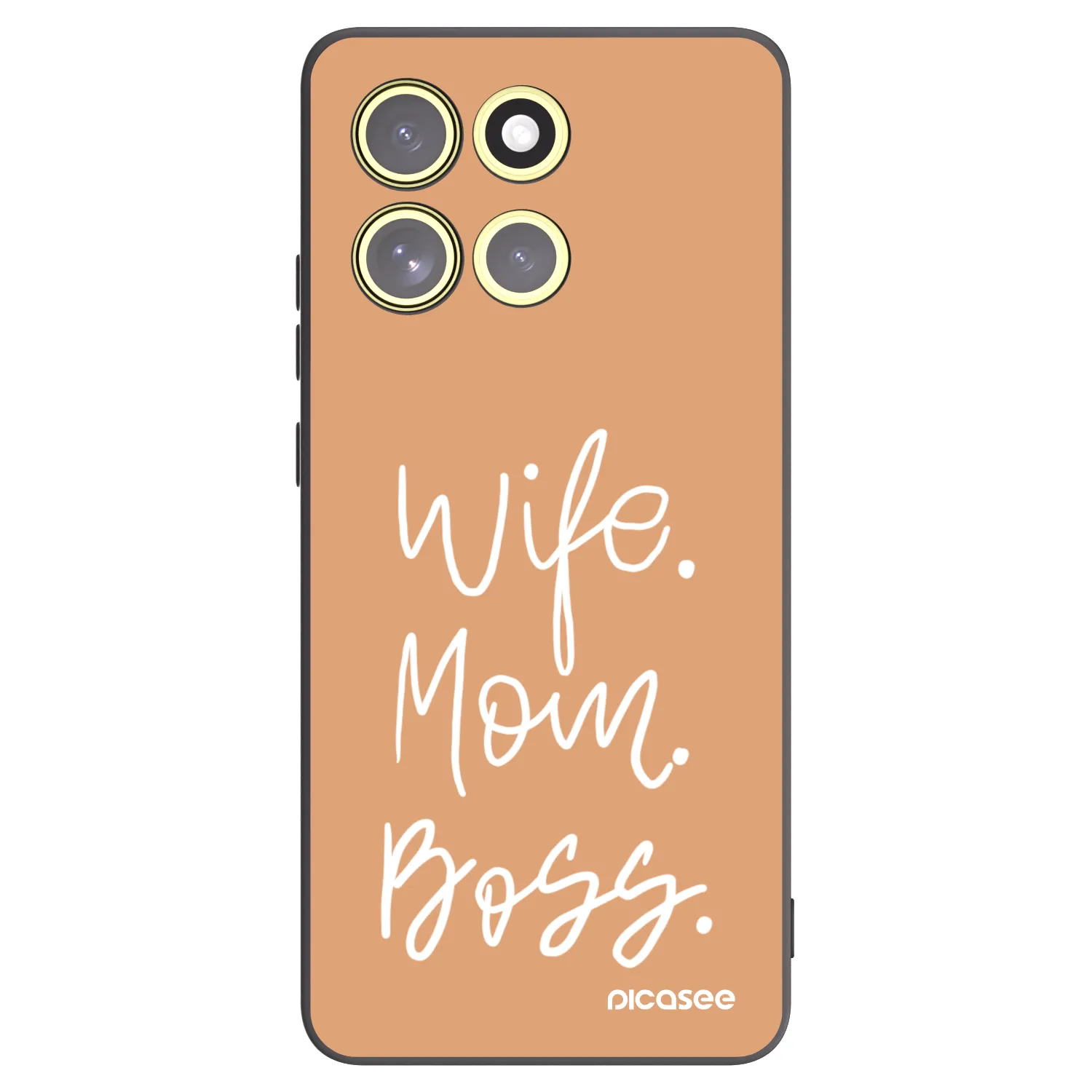 Picasee fekete szilikon tok az alábbi mobiltelefonokra Motorola Moto G86 5G - Boss Mama