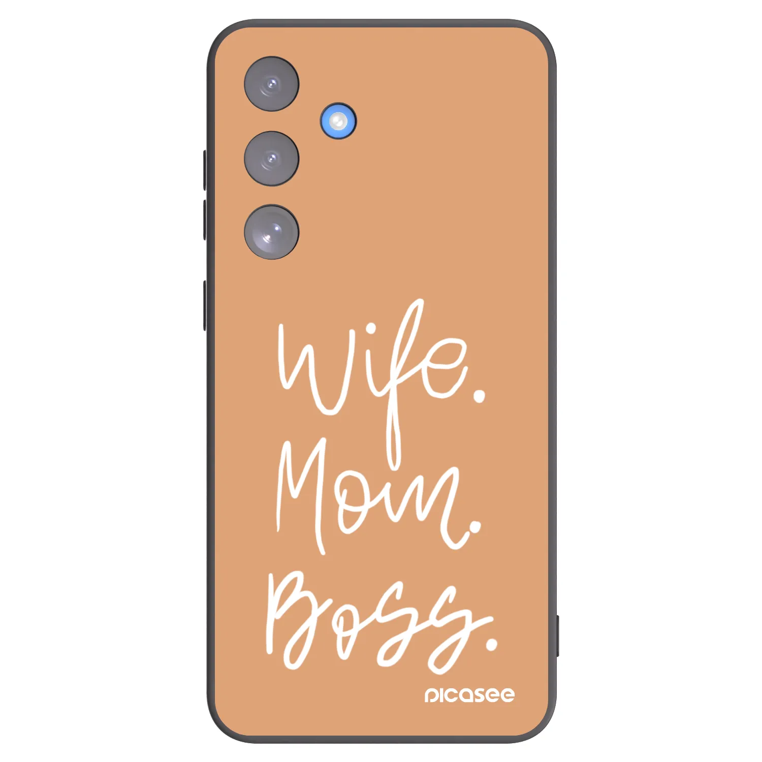 Picasee fekete szilikon tok az alábbi mobiltelefonokra Samsung Galaxy S25 FE 5G - Boss Mama