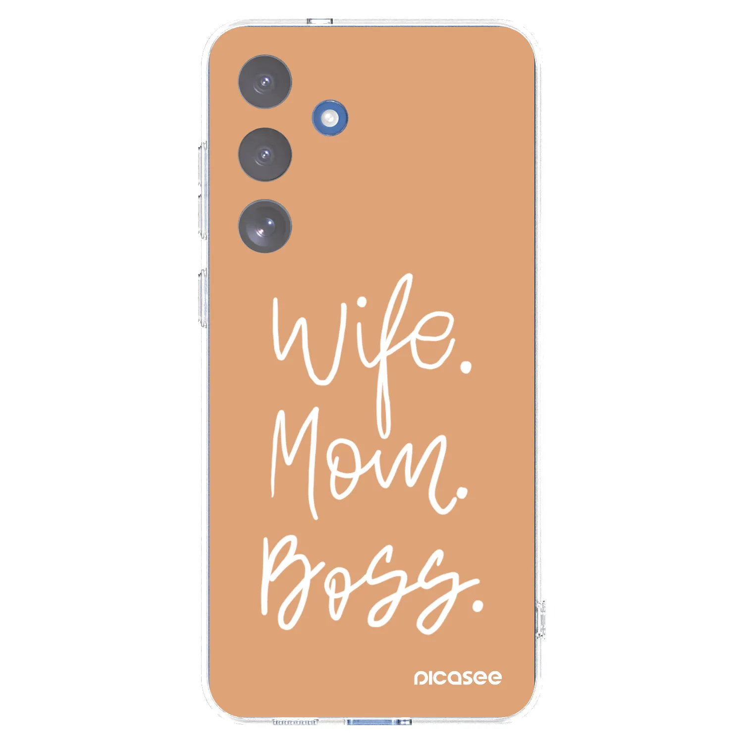 Picasee átlátszó szilikon tok az alábbi mobiltelefonokra Samsung Galaxy S25 FE 5G - Boss Mama