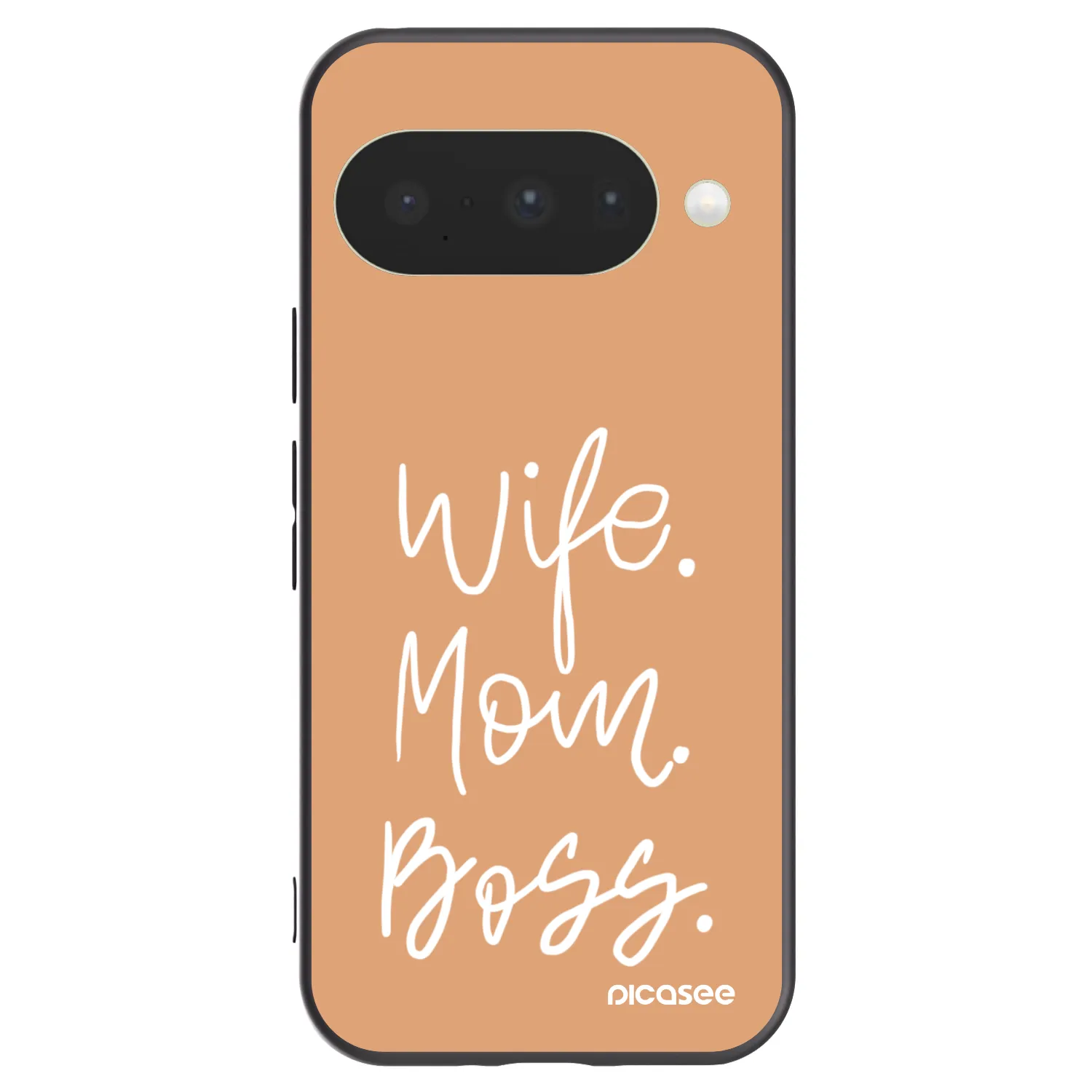 Picasee fekete szilikon tok az alábbi mobiltelefonokra Google Pixel 10 - Boss Mama