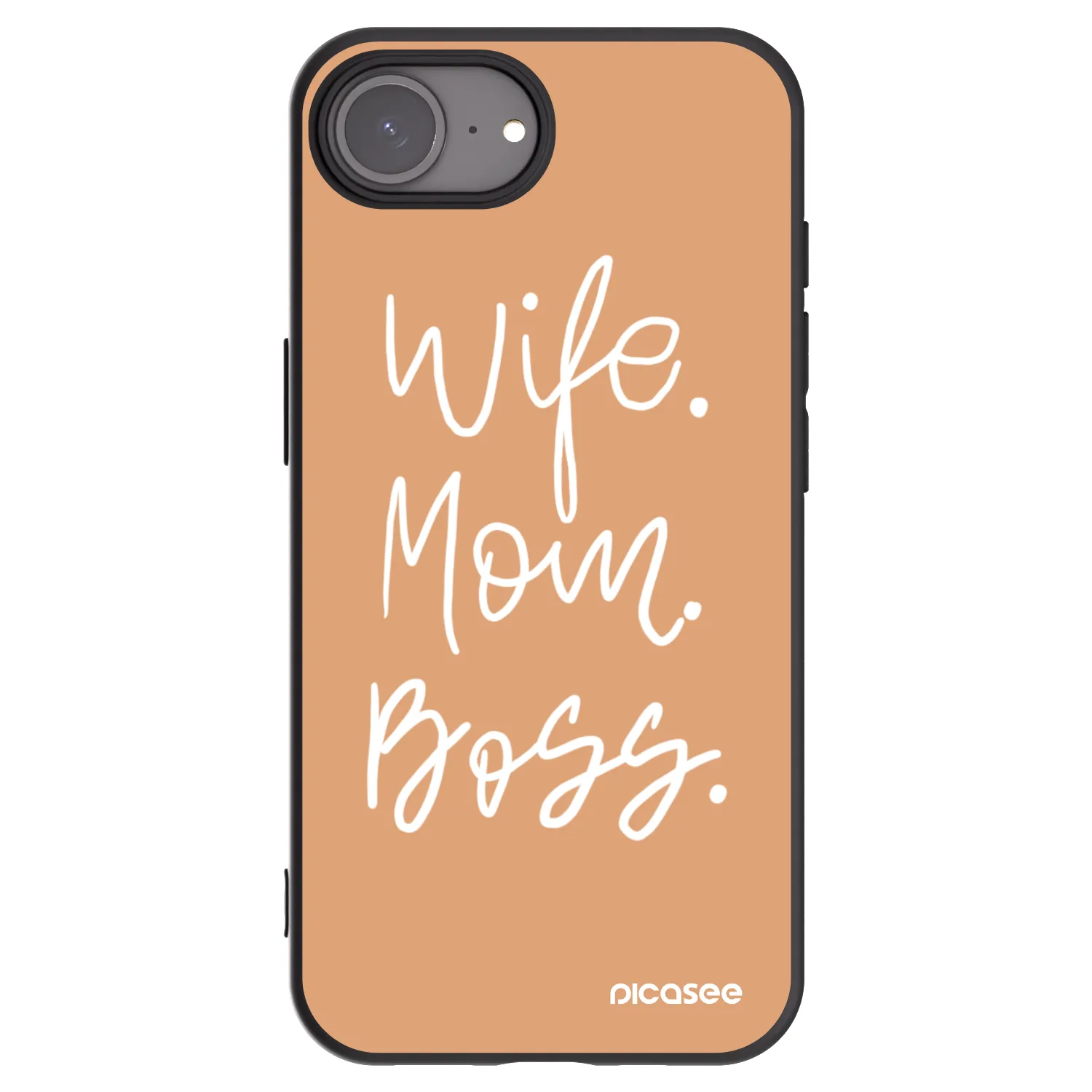 Picasee fekete szilikon tok az alábbi mobiltelefonokra Apple iPhone 17e - Boss Mama