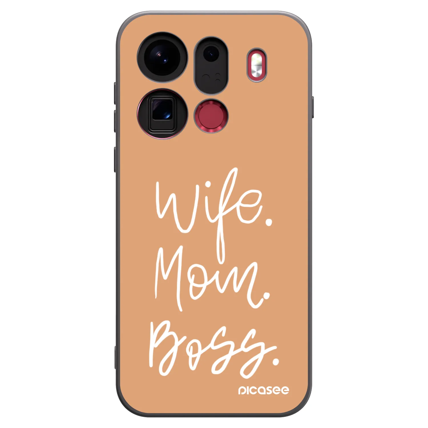Picasee fekete szilikon tok az alábbi mobiltelefonokra OPPO Find X9 Pro - Boss Mama