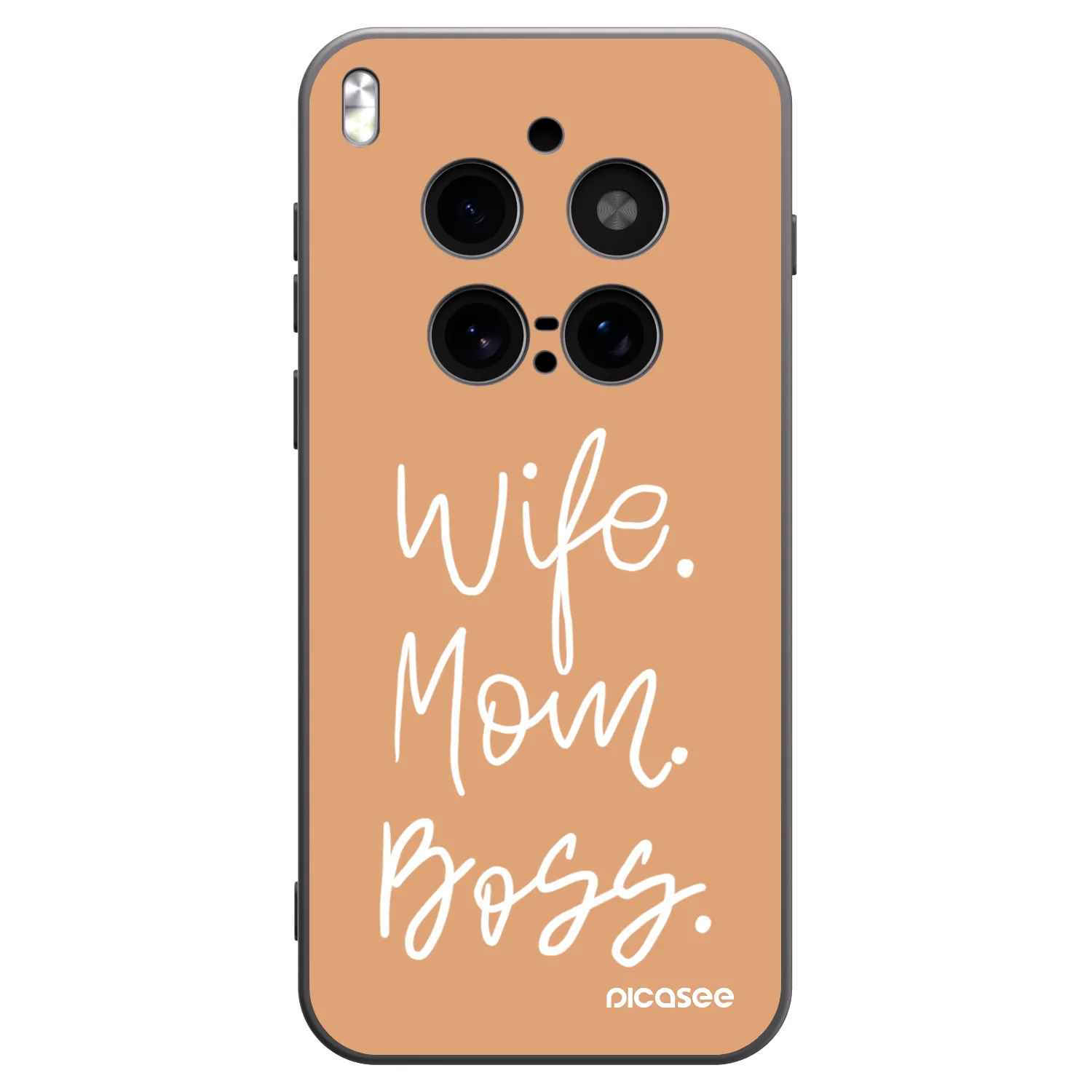 Picasee fekete szilikon tok az alábbi mobiltelefonokra Vivo X300 Pro - Boss Mama