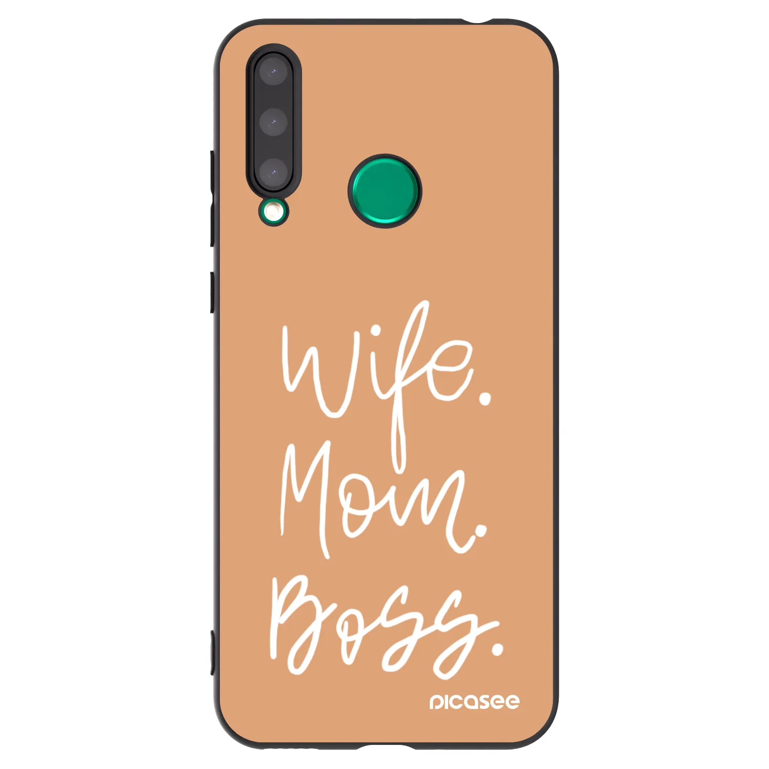 Picasee fekete szilikon tok az alábbi mobiltelefonokra Honor 20 Lite - Boss Mama