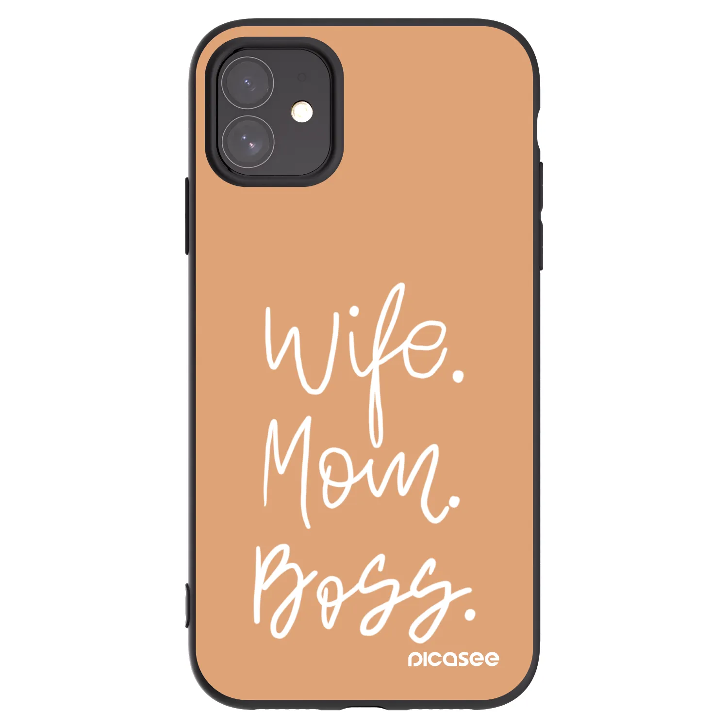 Picasee fekete szilikon tok az alábbi mobiltelefonokra Apple iPhone 11 - Boss Mama