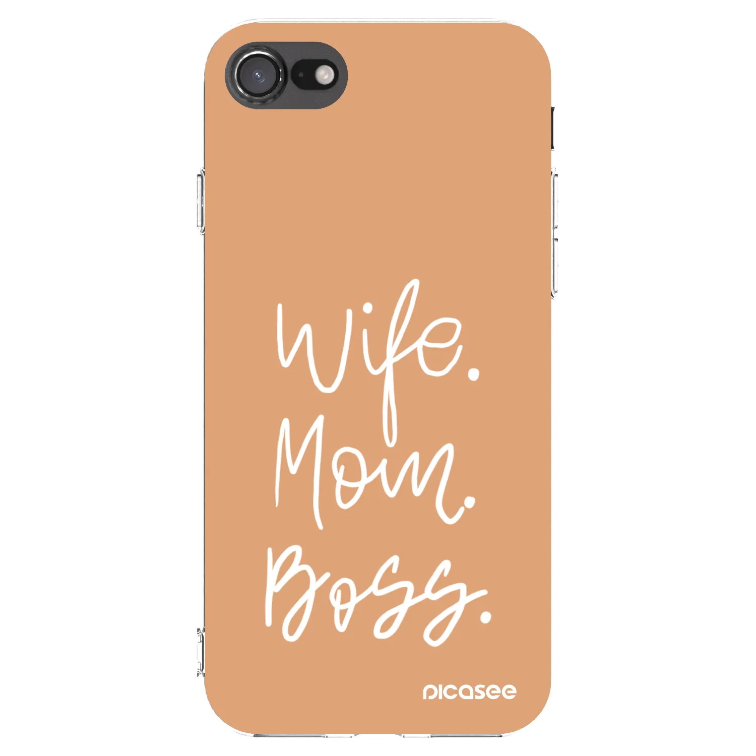 Picasee átlátszó szilikon tok az alábbi mobiltelefonokra Apple iPhone 8 - Boss Mama