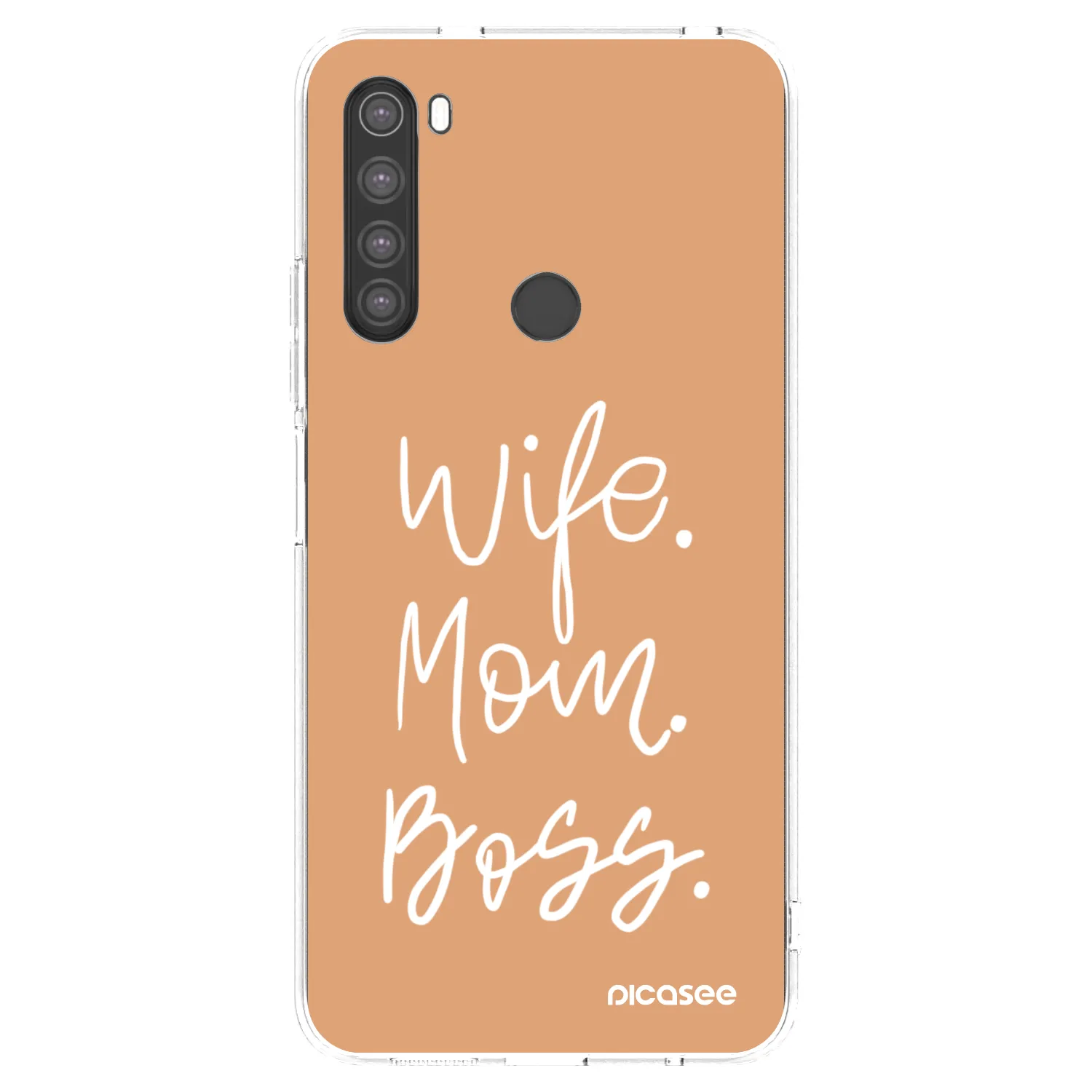 Picasee átlátszó szilikon tok az alábbi mobiltelefonokra Xiaomi Redmi Note 8 - Boss Mama