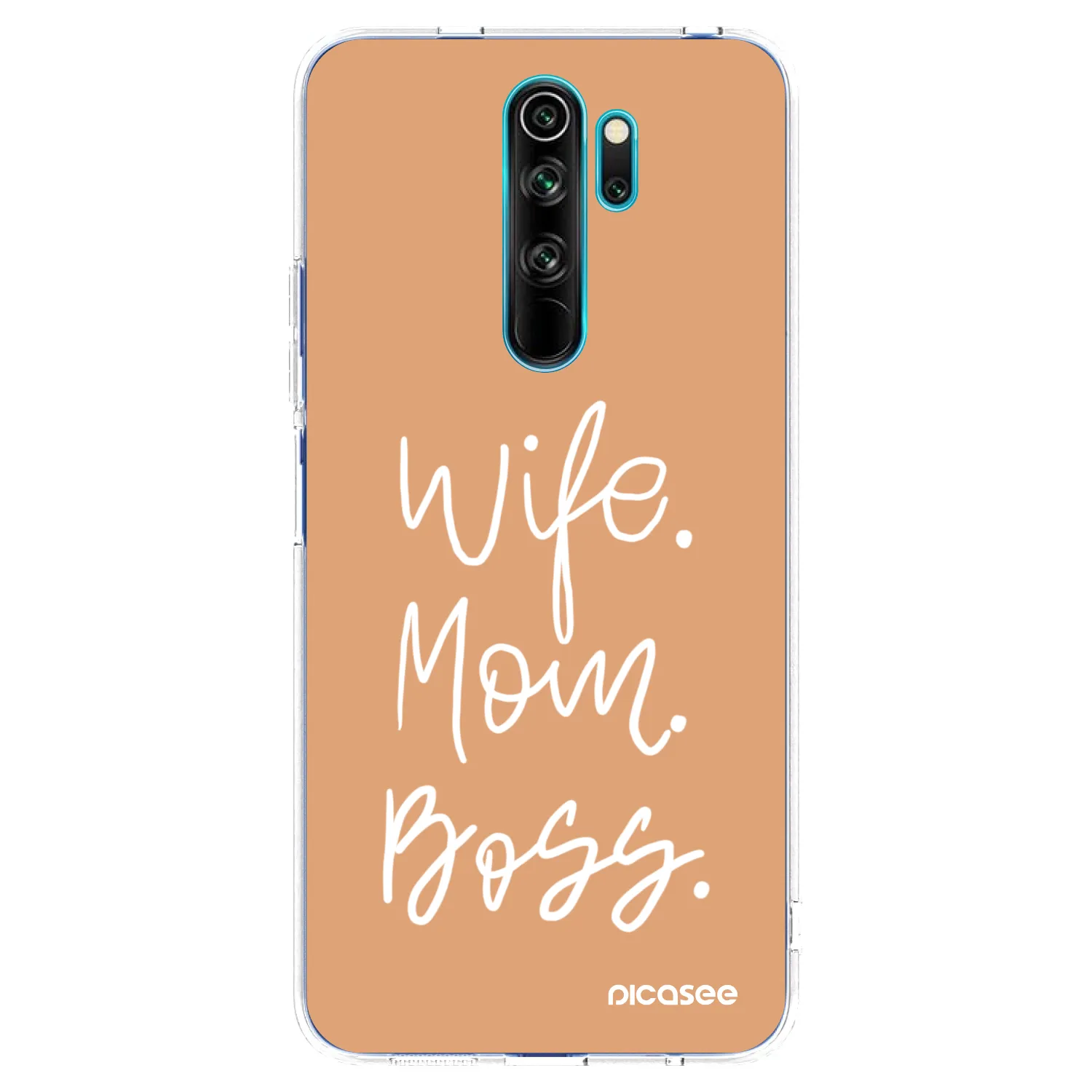 Picasee átlátszó szilikon tok az alábbi mobiltelefonokra Xiaomi Redmi Note 8 Pro - Boss Mama