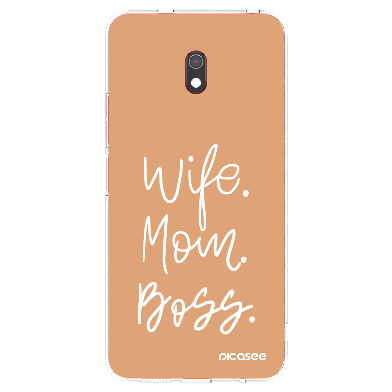 Picasee átlátszó szilikon tok az alábbi mobiltelefonokra Xiaomi Redmi 8A - Boss Mama