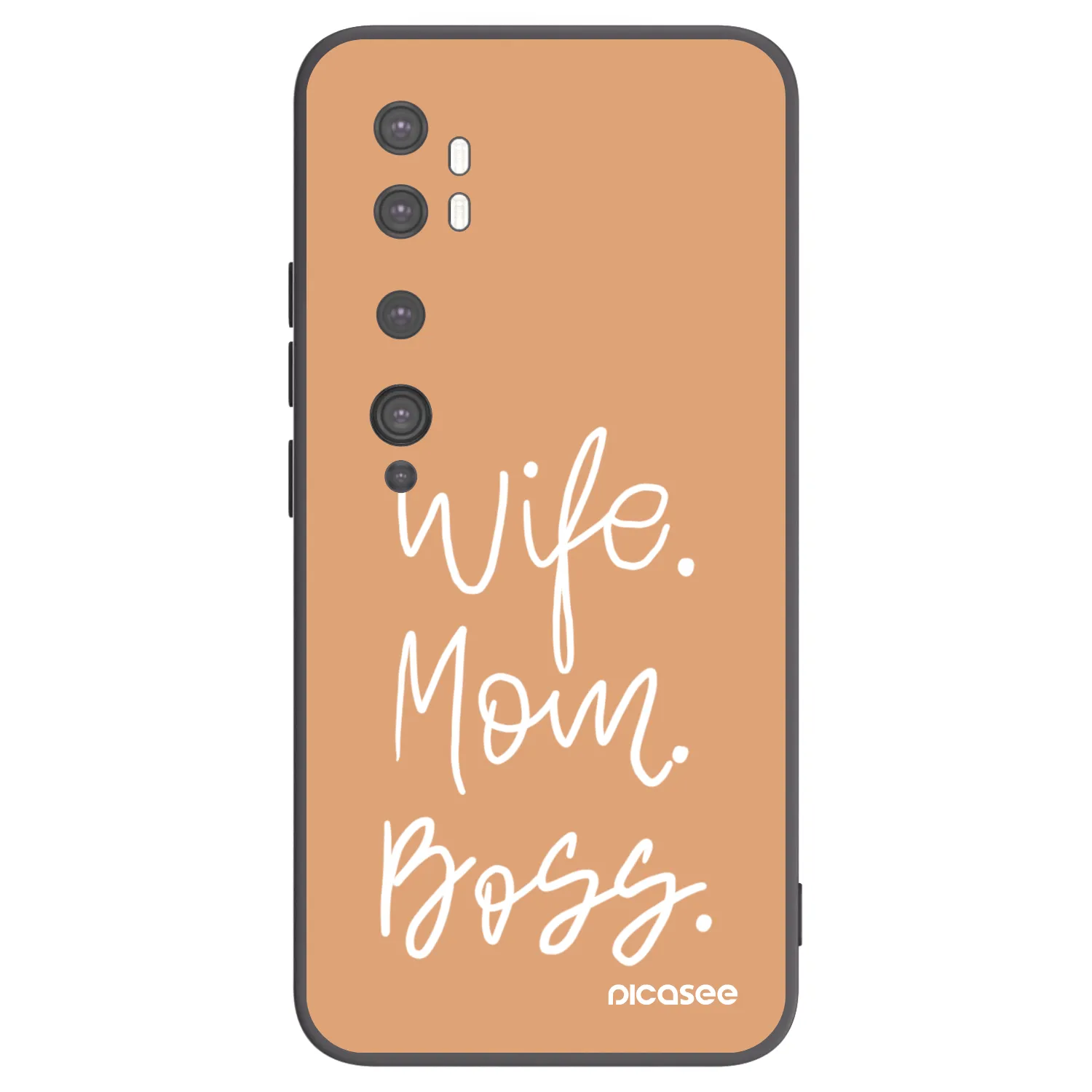 Picasee fekete szilikon tok az alábbi mobiltelefonokra Xiaomi Mi Note 10 (Pro) - Boss Mama