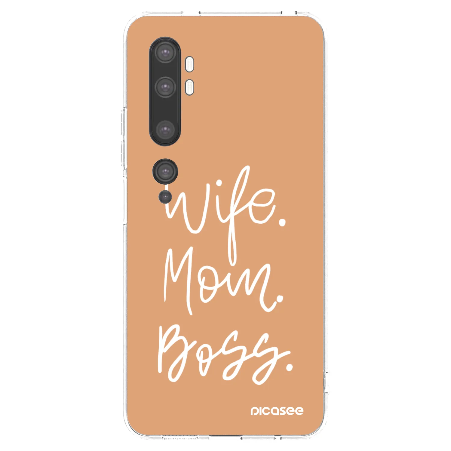 Picasee átlátszó szilikon tok az alábbi mobiltelefonokra Xiaomi Mi Note 10 (Pro) - Boss Mama