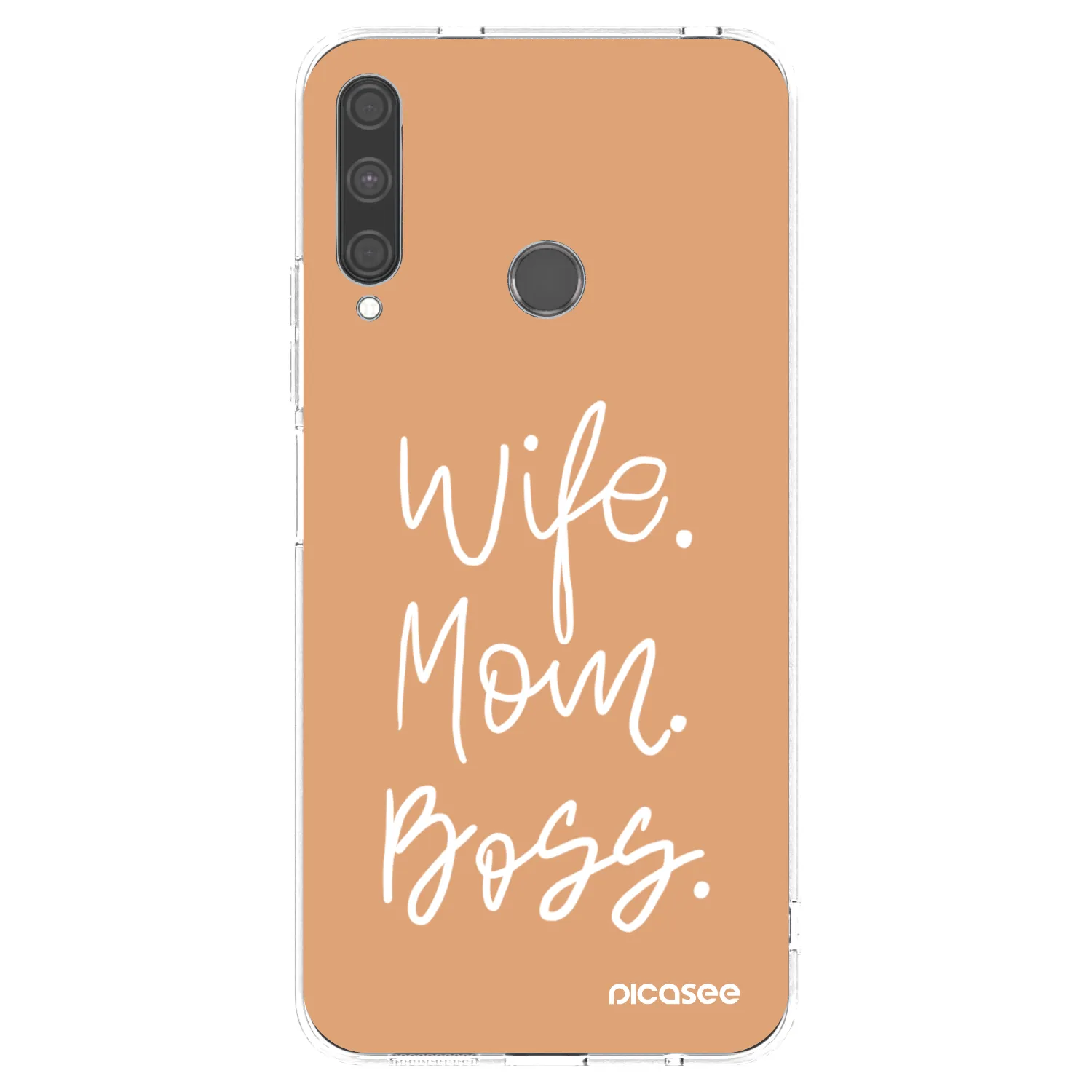 Picasee átlátszó szilikon tok az alábbi mobiltelefonokra Huawei P40 Lite E - Boss Mama