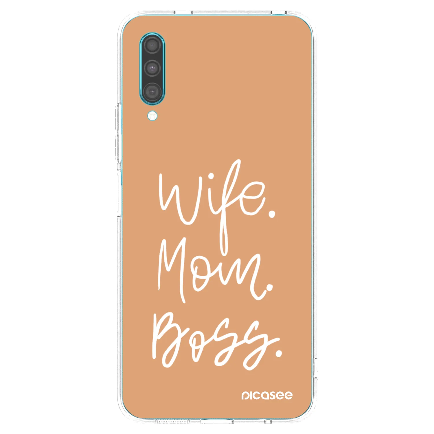 Picasee átlátszó szilikon tok az alábbi mobiltelefonokra Samsung Galaxy A30s A307F - Boss Mama