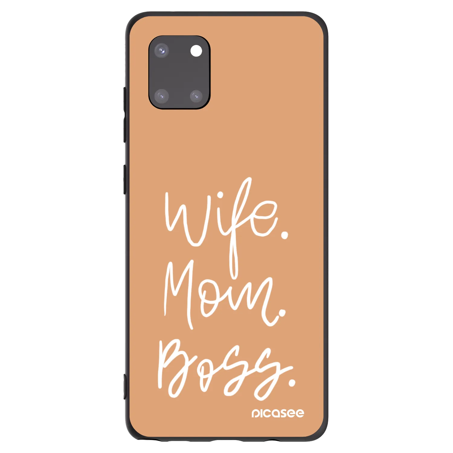 Picasee fekete szilikon tok az alábbi mobiltelefonokra Samsung Galaxy Note 10 Lite N770F - Boss Mama